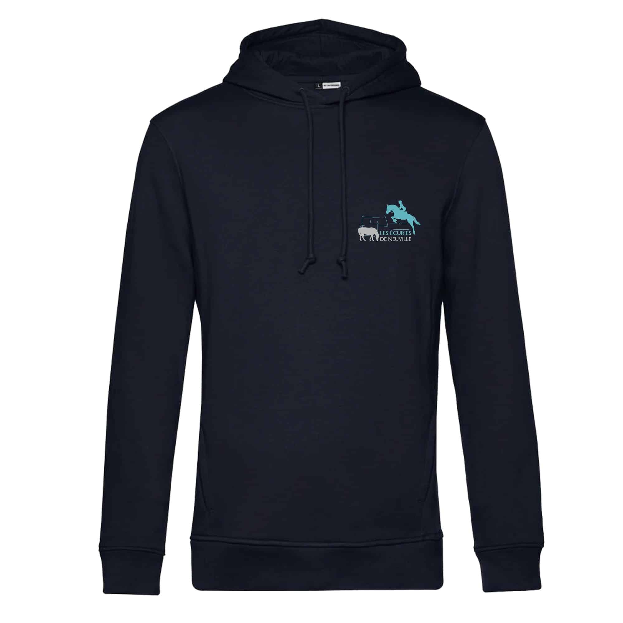 SWEAT A CAPUCHE (homme) - Les Ecuries de Neuville - Navy - BCU33B