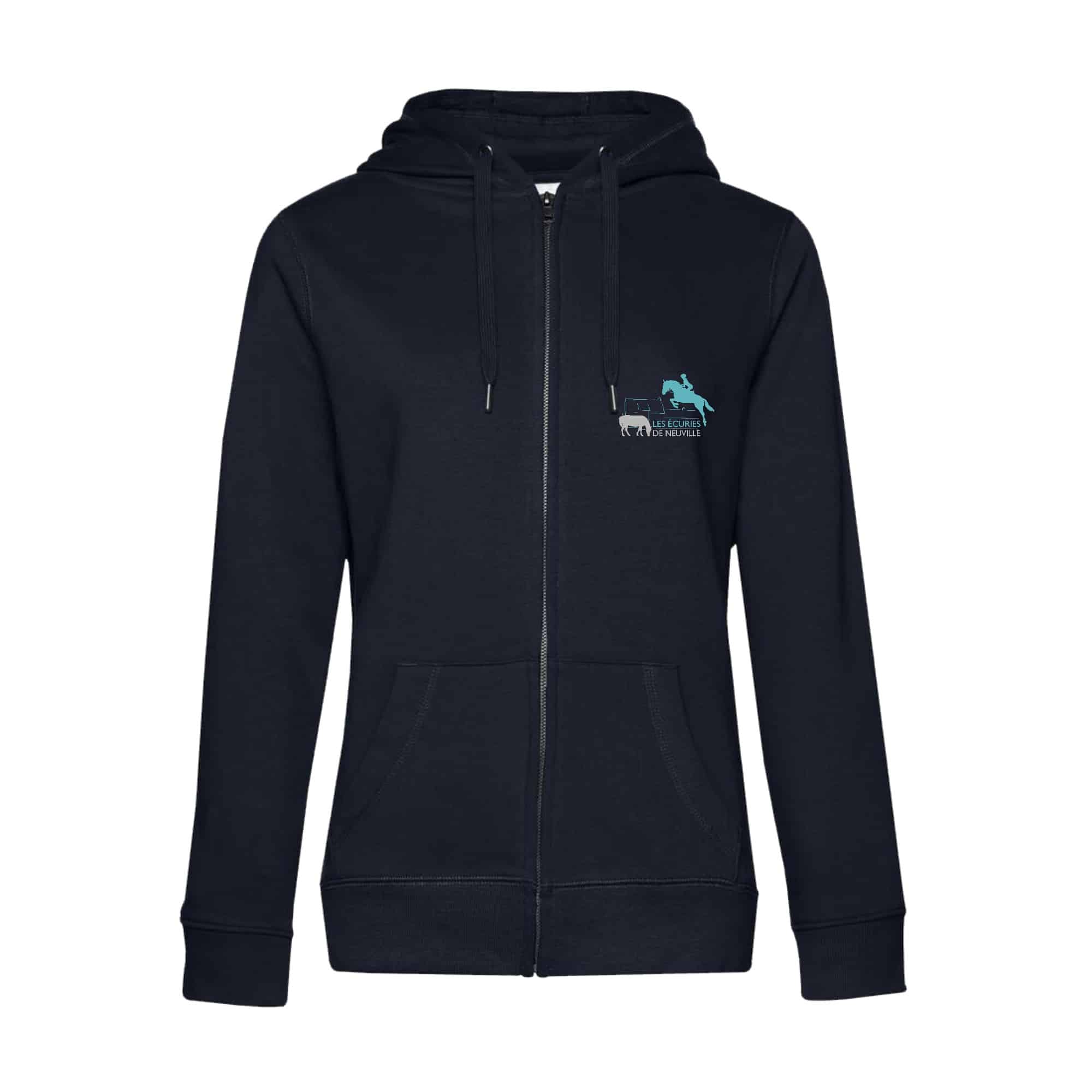 SWEAT ZIPPÉ (femme) - Les Ecuries de Neuville - Navy - BCW03Q