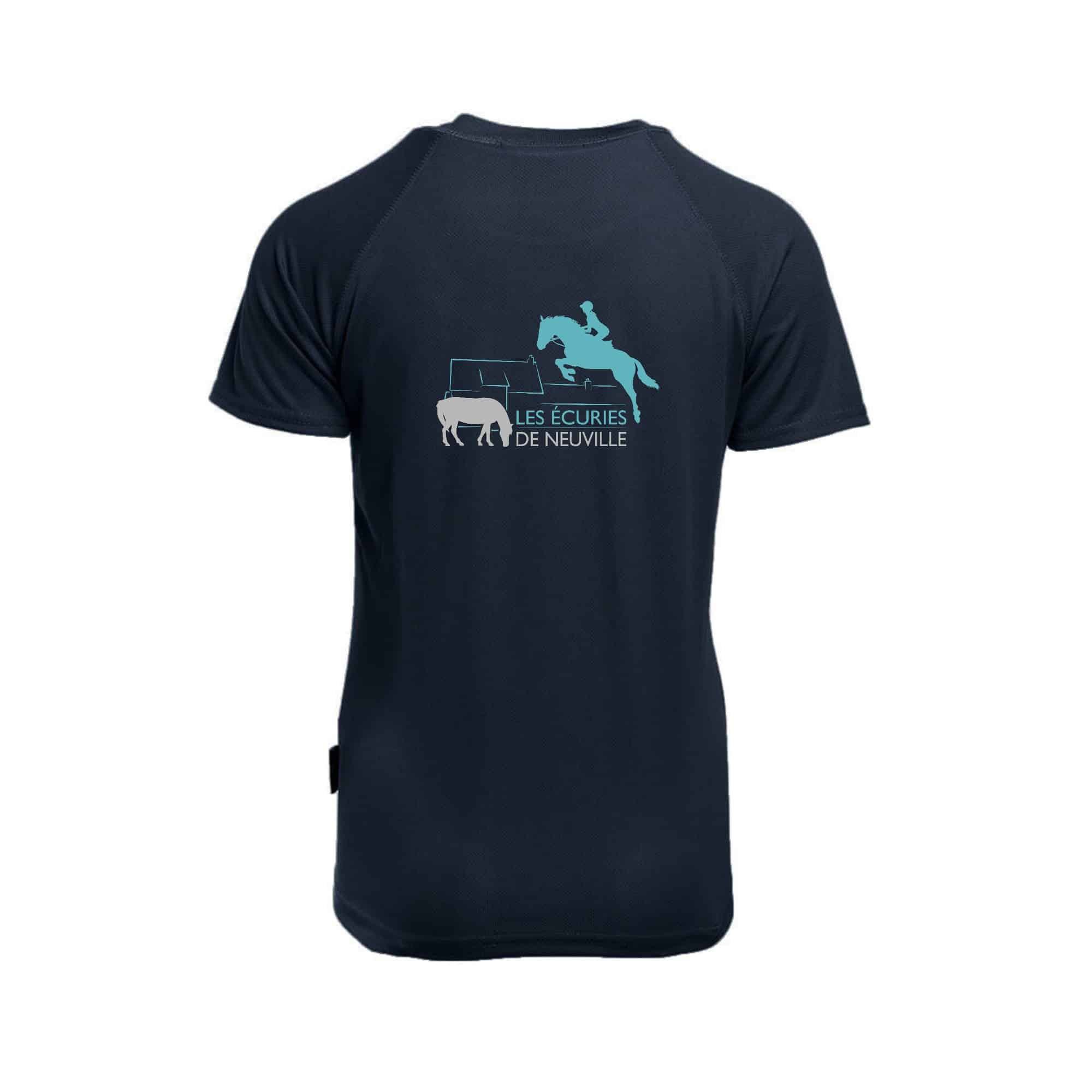 T-Shirt respirant (femme) - Les Ecuries de Neuville - Navy - PK141 – Image 3