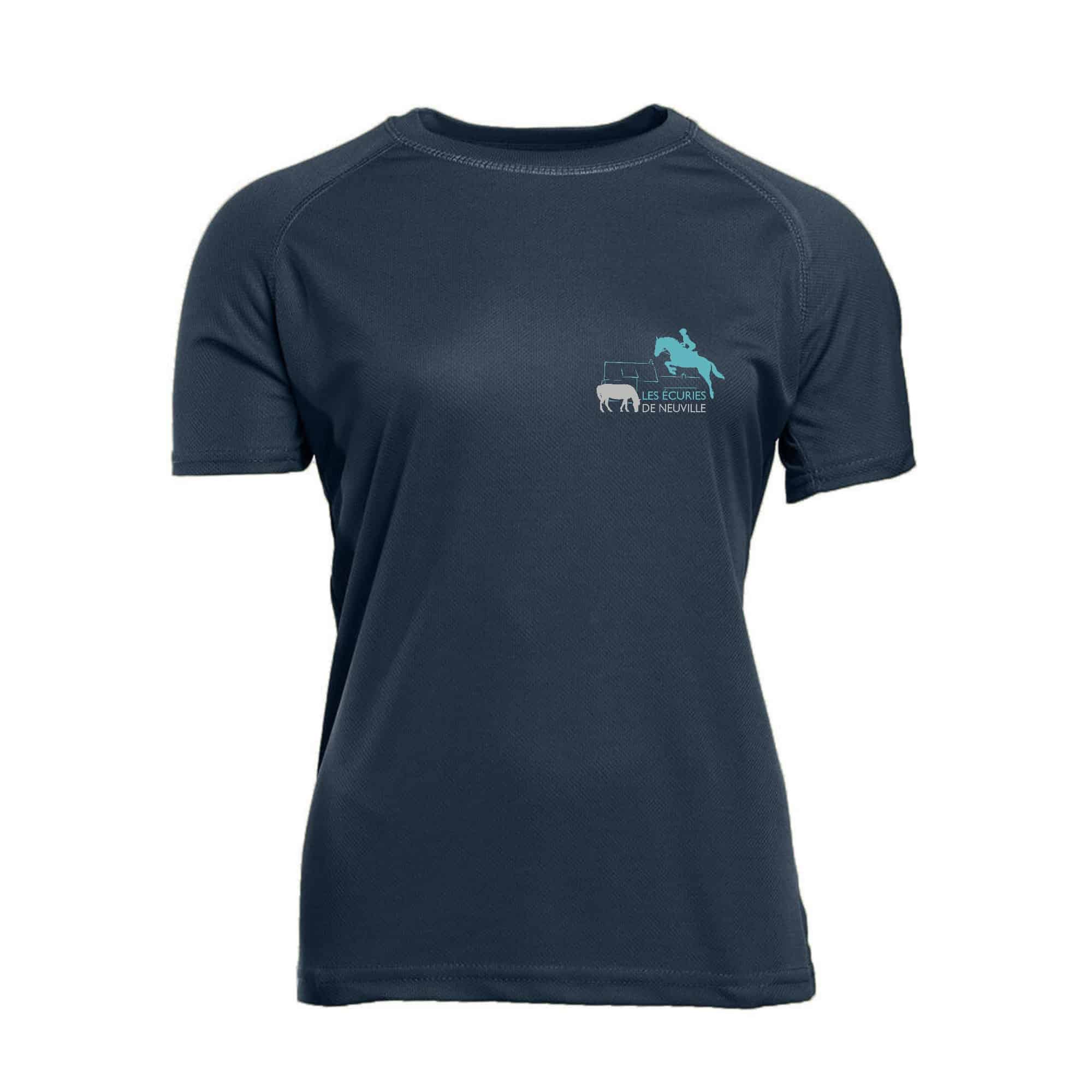T-Shirt respirant (femme) - Les Ecuries de Neuville - Navy - PK141