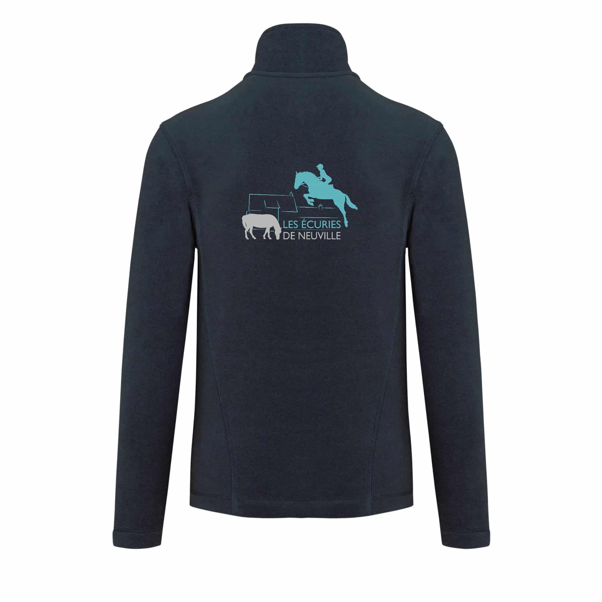 Veste micropolaire zippée (homme) – Les Ecuries de Neuville - Navy – K911 – Image 3