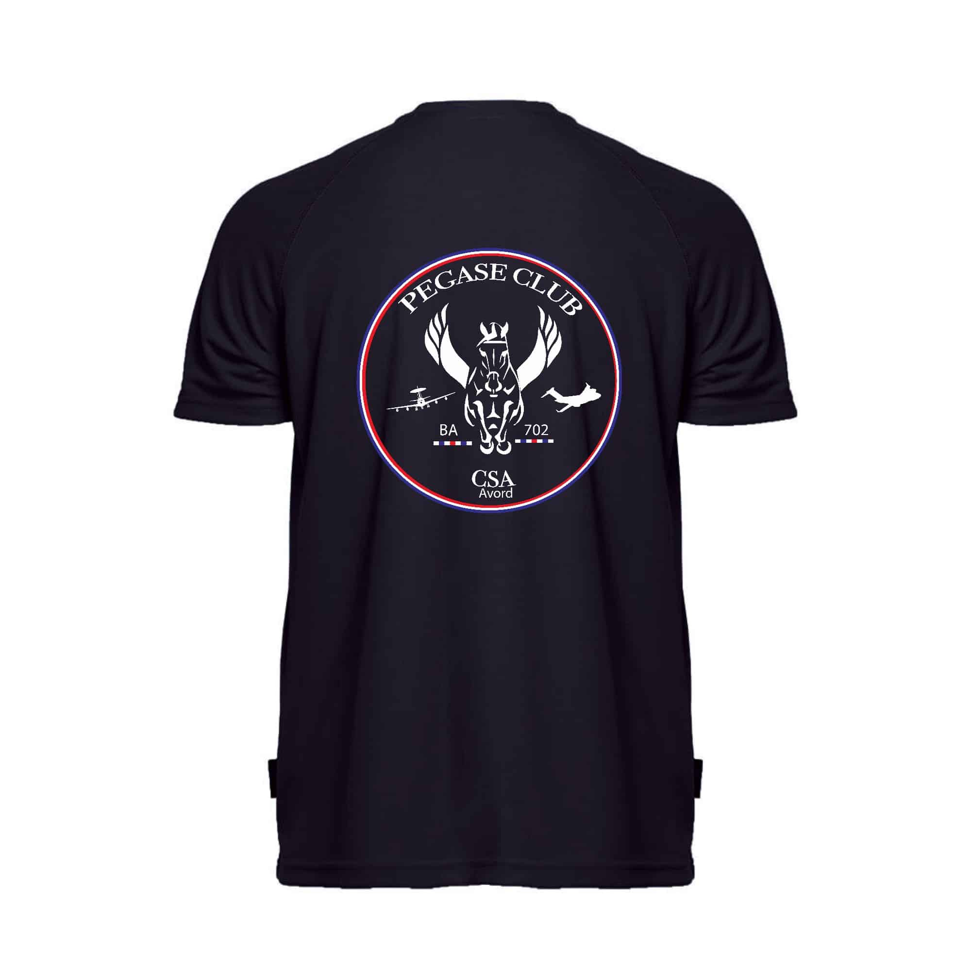 T-Shirt respirant (homme) - Pégase Club - Navy - PK140 – Image 3