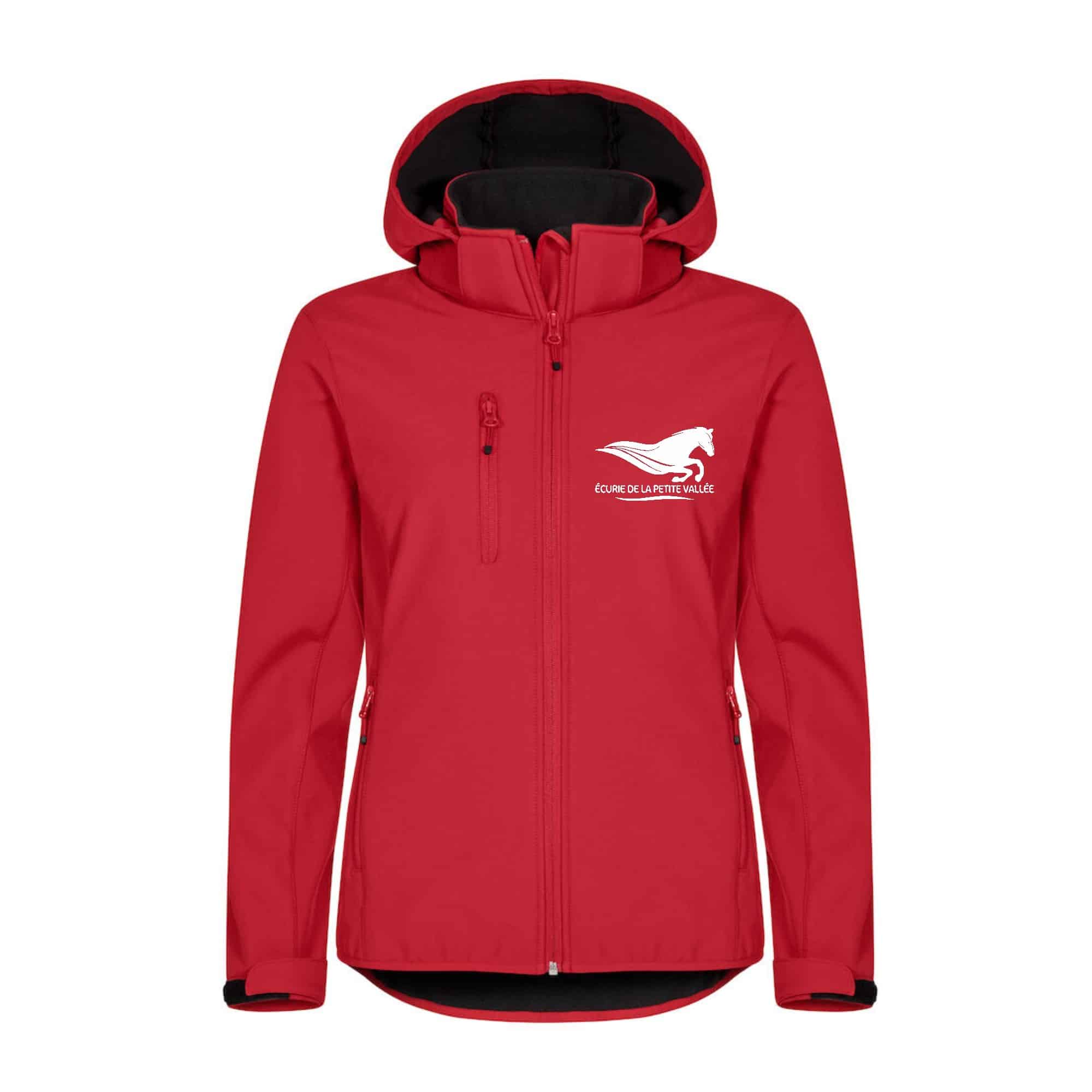 SOFTSHELL "Classic" (femme) - Écurie de la Petite Vallée - Rouge - 0200917