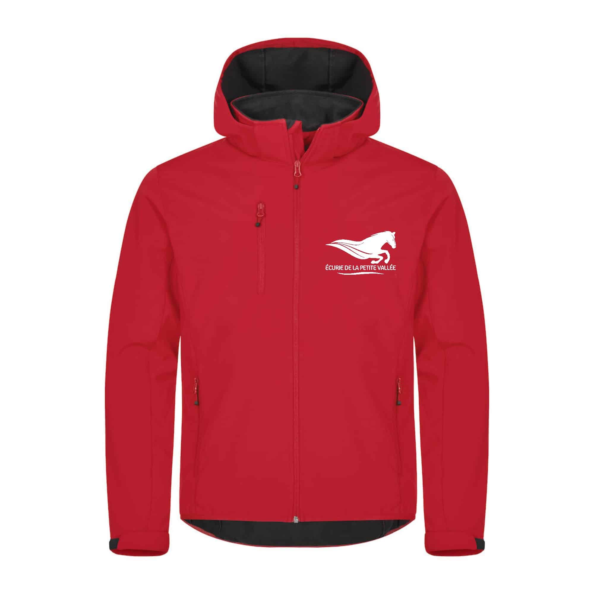 SOFTSHELL "Classic" (homme) - Écurie de la Petite Vallée - Rouge - 0200912