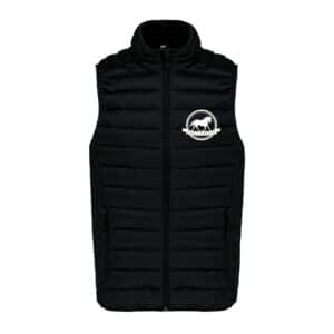 DOUDOUNE SANS MANCHES (enfant) - Écurie des petites fontaines - Noir - K6115