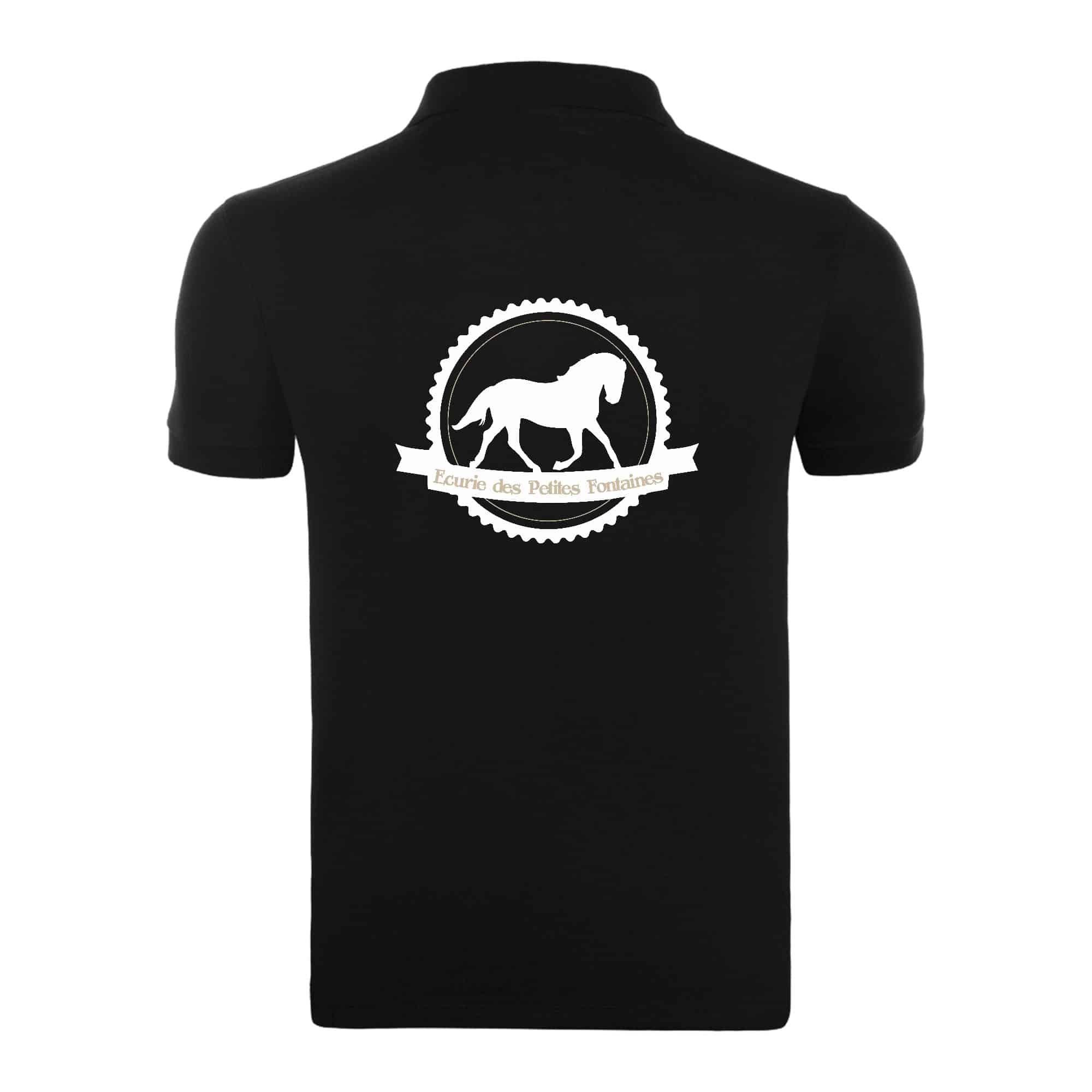 POLO (enfant) - Écurie des petites fontaines - Noir - BCK424 – Image 3
