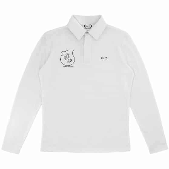 Polo de concours Riding World Romeo (Enfant) - Tamara equitation - Blanc - 962132