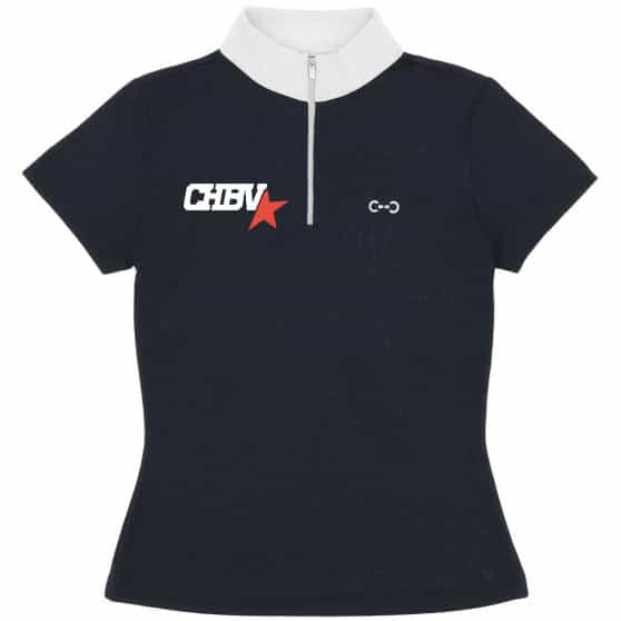 Polo de concours Riding World Roxane (Femme) - CHBV – Navy - 962127