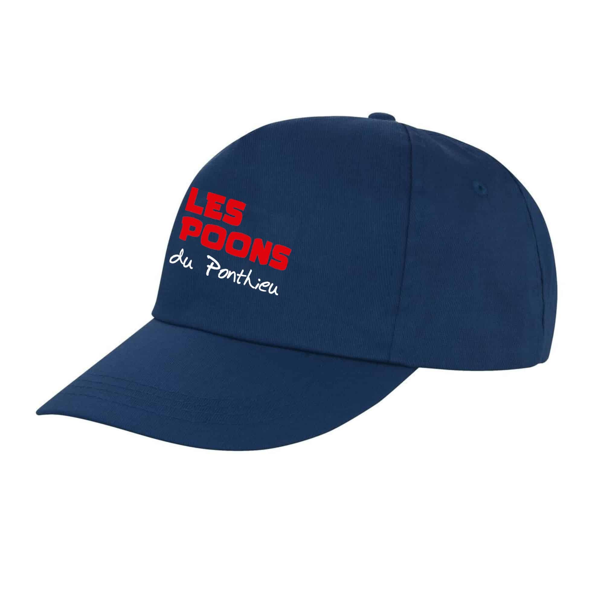 Casquette (économique) - les poons du ponthieu - Navy - RC080