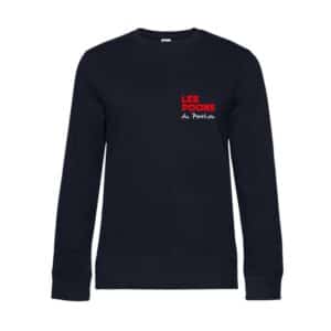 SWEAT COL ROND (enfant) - les poons du ponthieu - Navy - ID332K