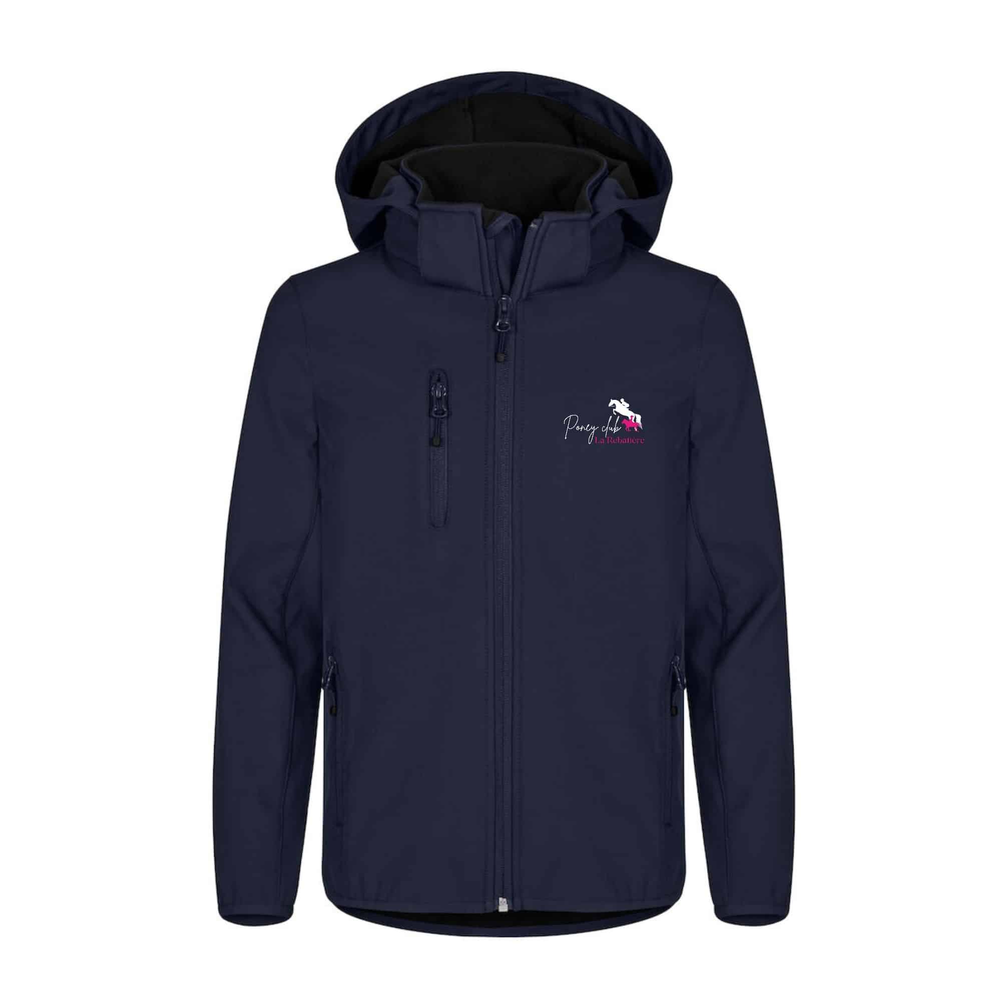 SOFTSHELL "Classic" (enfant) - Poney club la Rebatière - Navy - 0200909