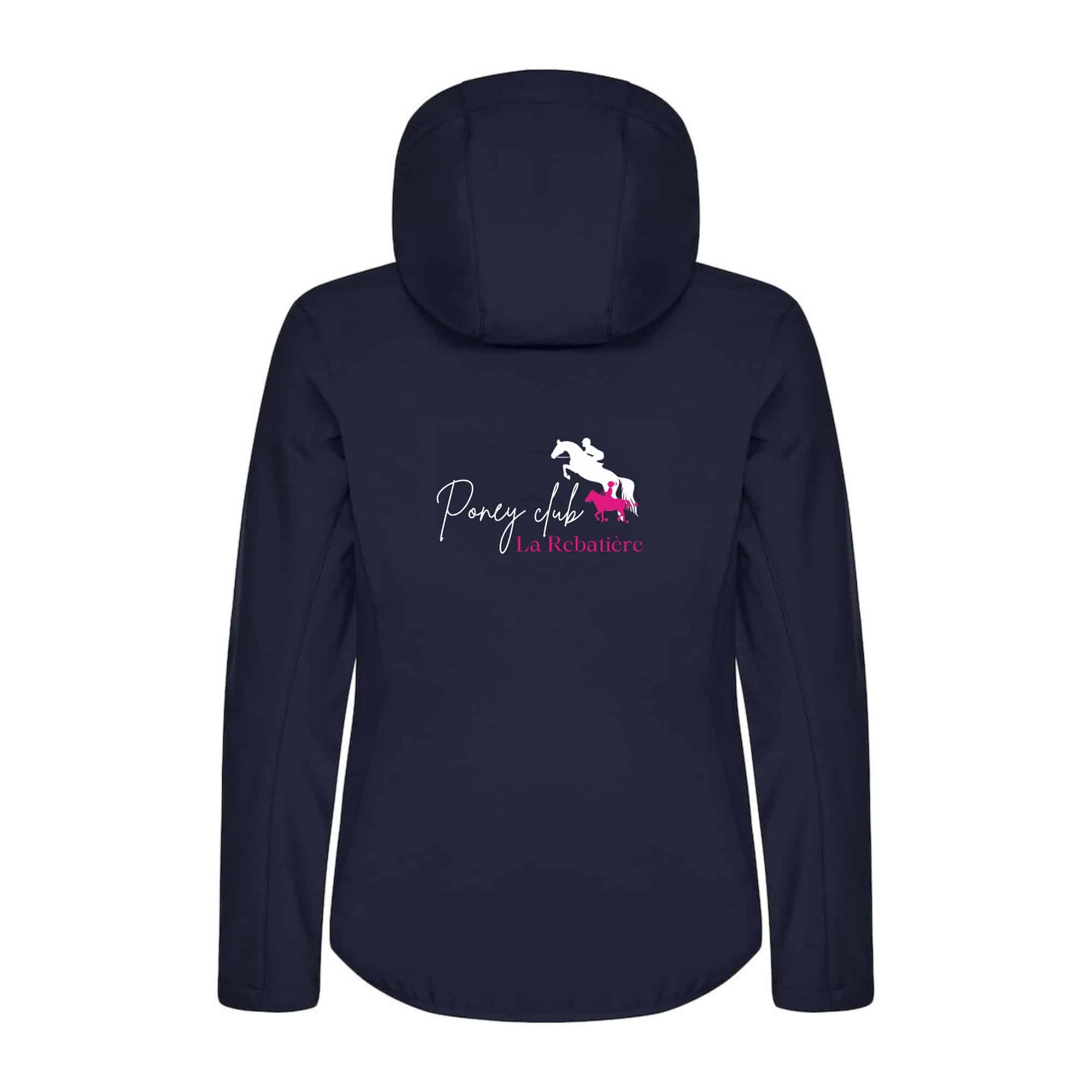 SOFTSHELL "Classic" (femme) - Poney club la Rebatière - Navy - 0200917 – Image 3