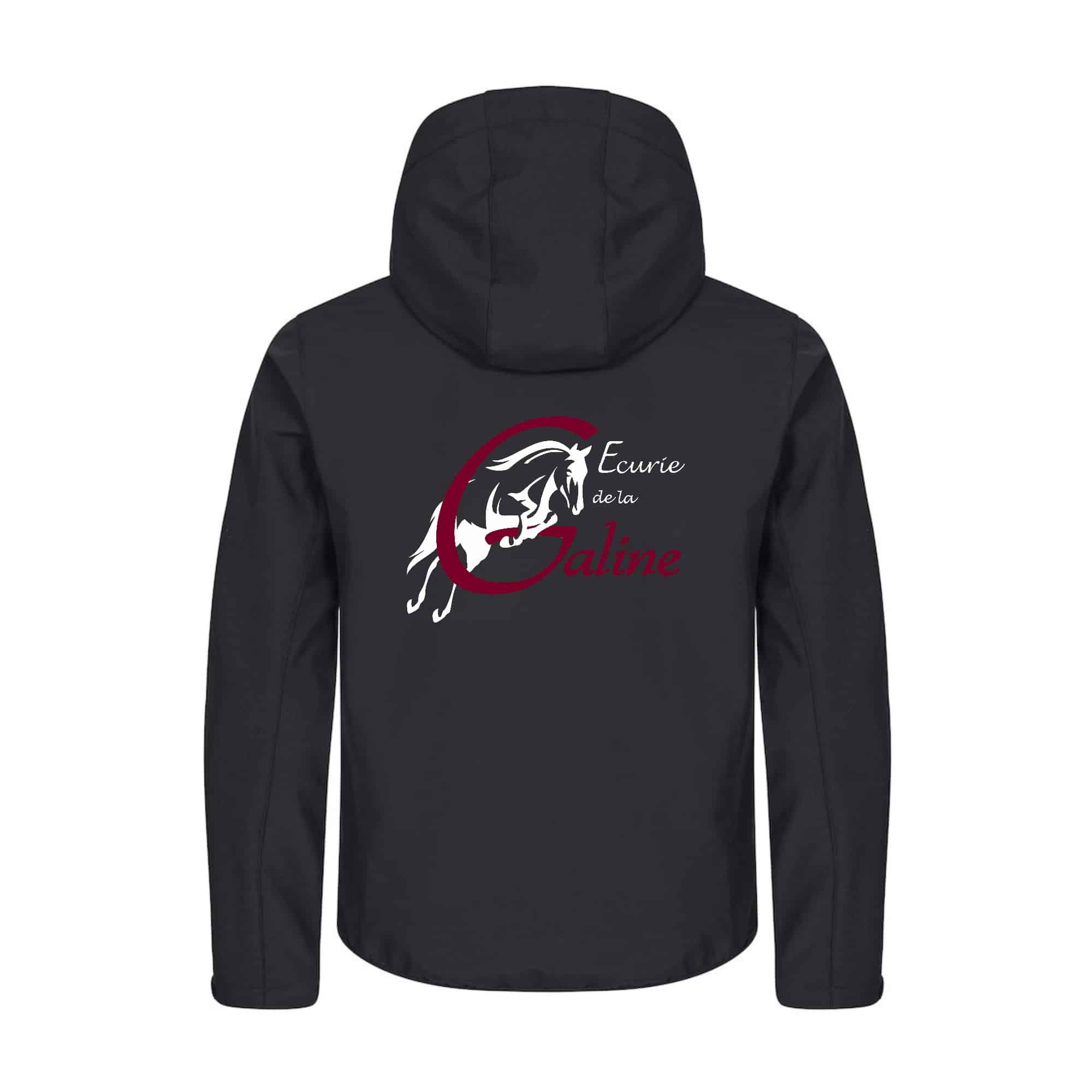 SOFTSHELL "Classic" (homme) - ecurie de la galine - Noir - 0200912 – Image 3
