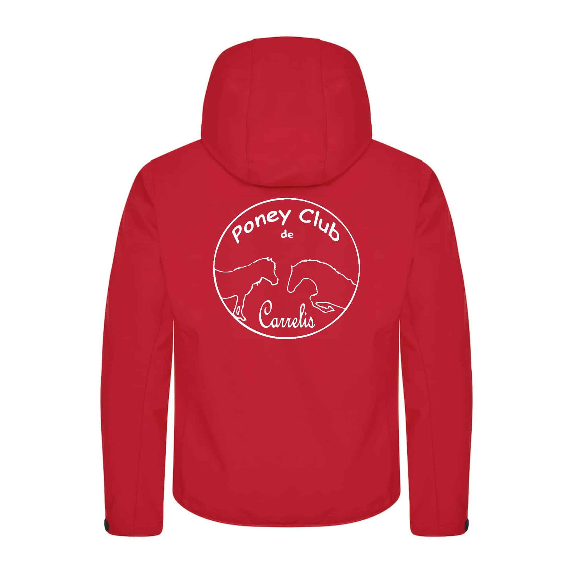 SOFTSHELL "Classic" (homme) - Poney Club de Carrelis - Rouge - 0200912 – Image 3