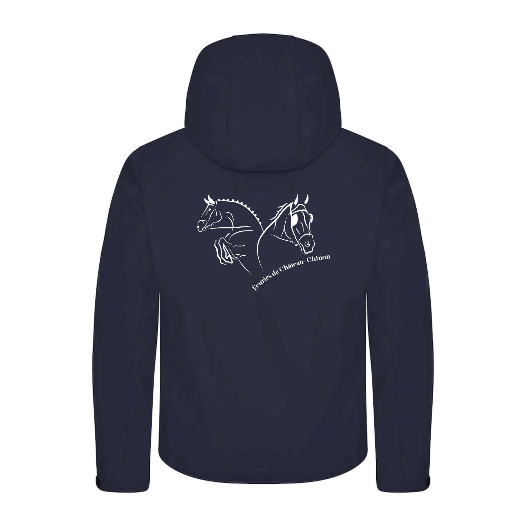 SOFTSHELL "Classic" (homme) - Les écuries de chateau Chinon - Navy - 0200912 – Image 3