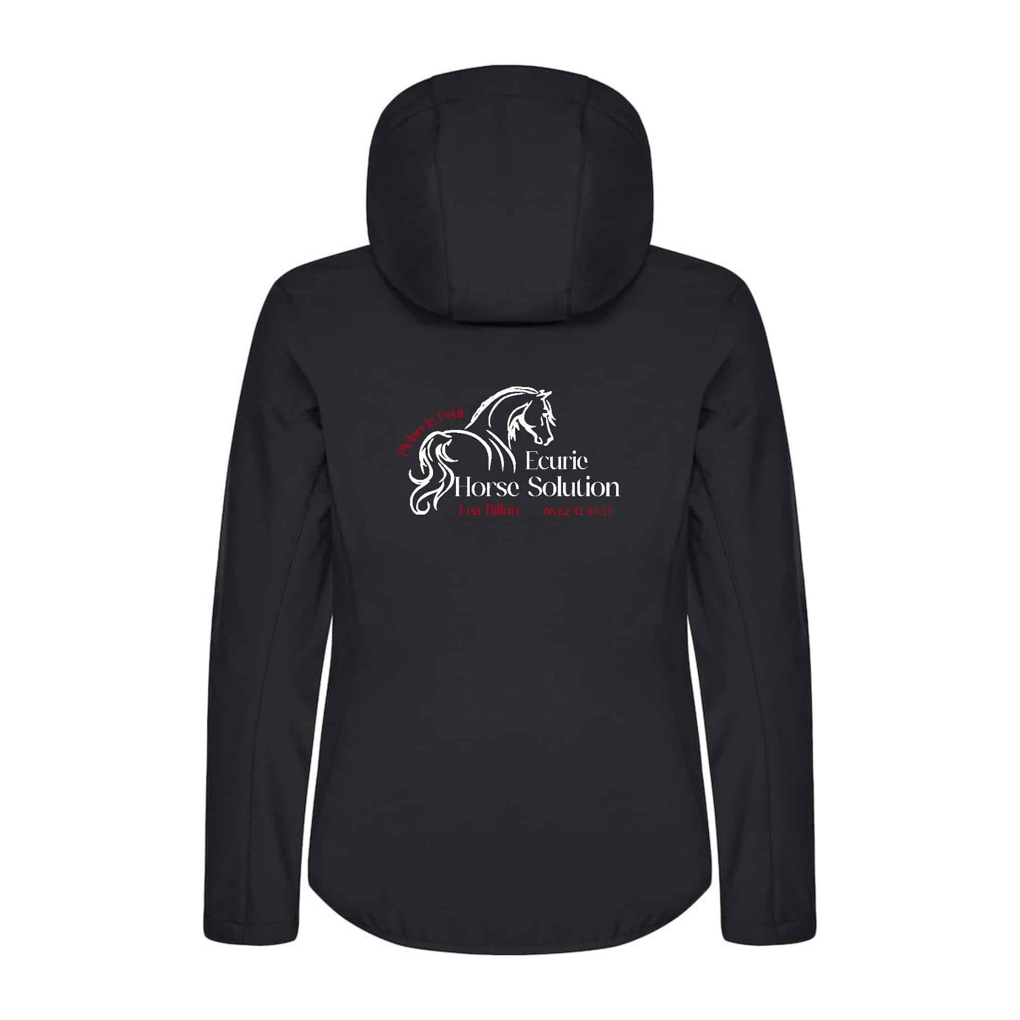 SOFTSHELL "Classic" (femme) - Ecurie Horse Solution - Noir - 0200917 – Image 3
