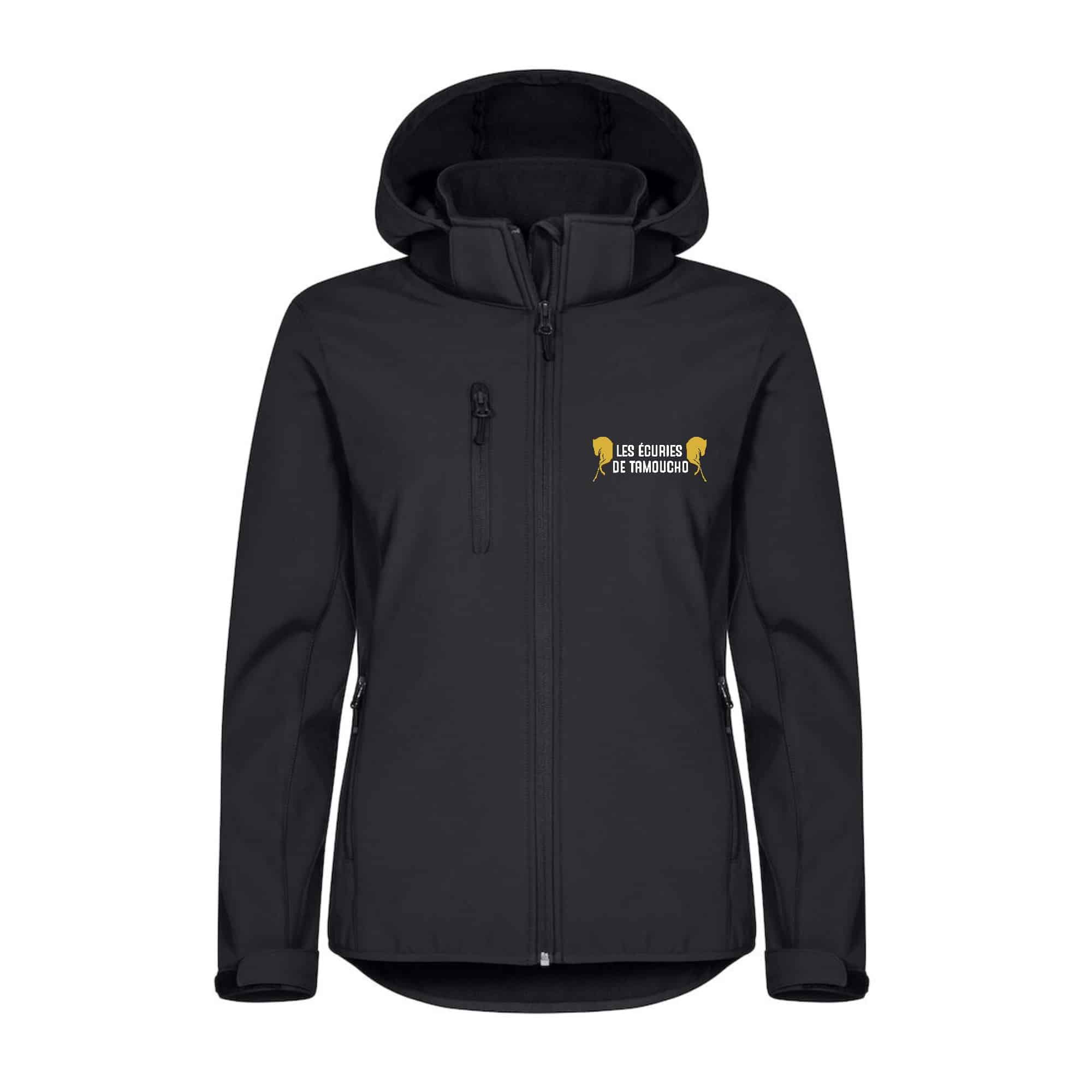 SOFTSHELL "Classic" (femme) - Les écuries de Tamoucho - Noir - 0200917