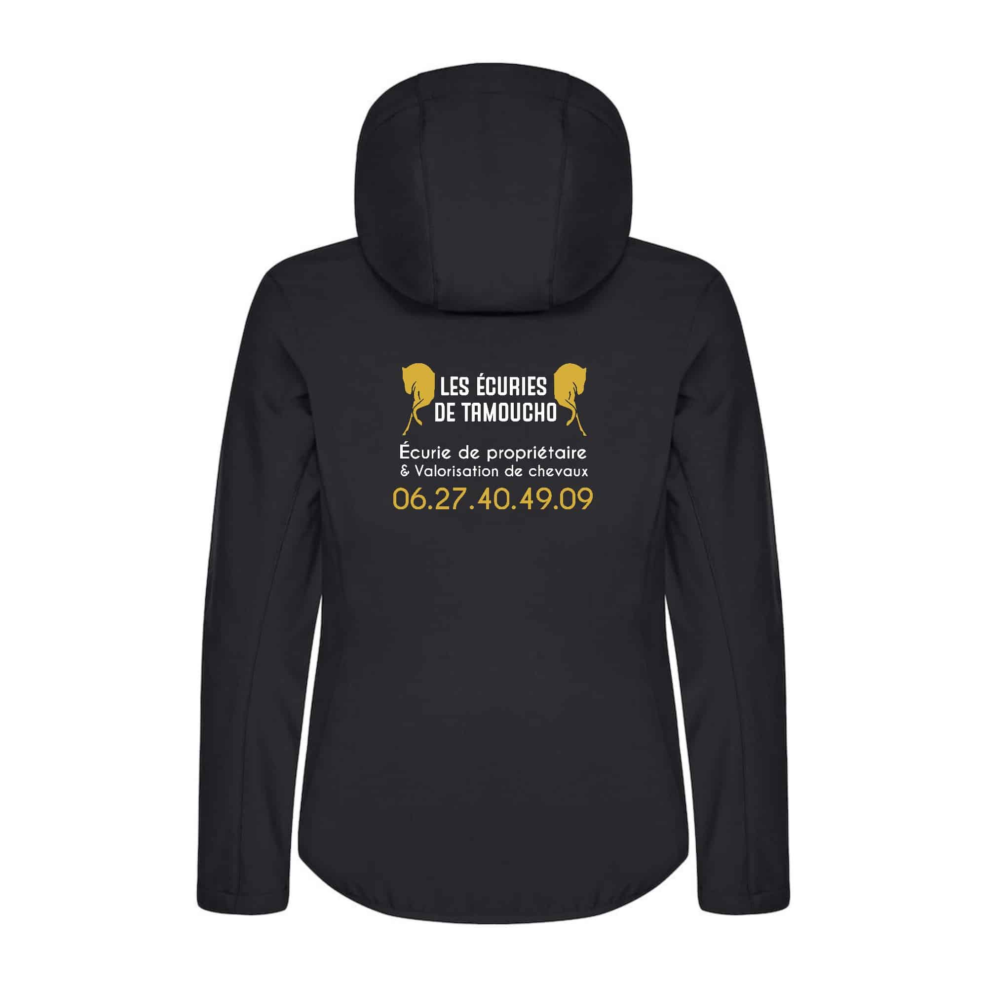 SOFTSHELL "Classic" (femme) - Les écuries de Tamoucho - Noir - 0200917 – Image 3