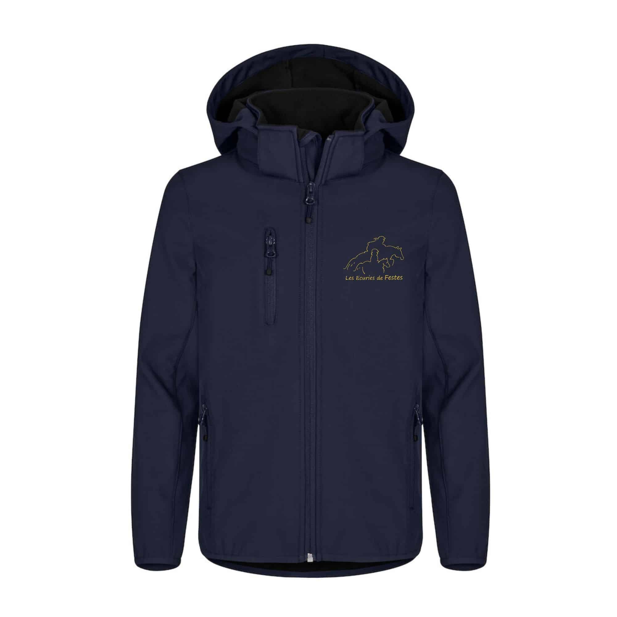 SOFTSHELL "Classic" (enfant) - Ecurie de Festes - Navy - 0200909