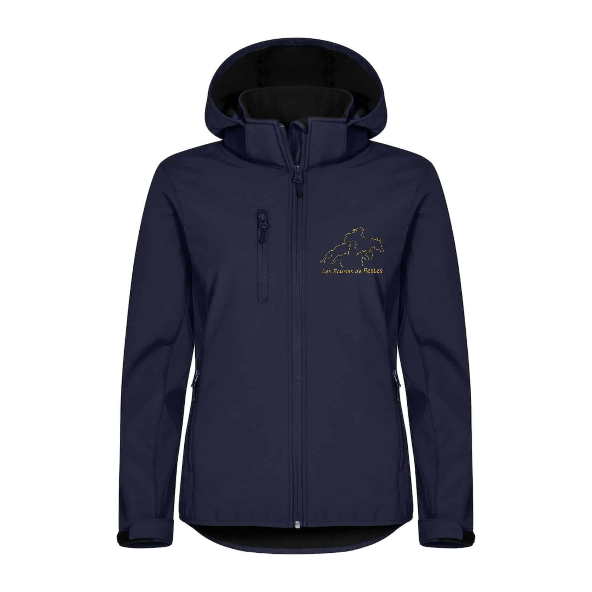 SOFTSHELL "Classic" (femme) - Ecurie de Festes - Navy - 0200917