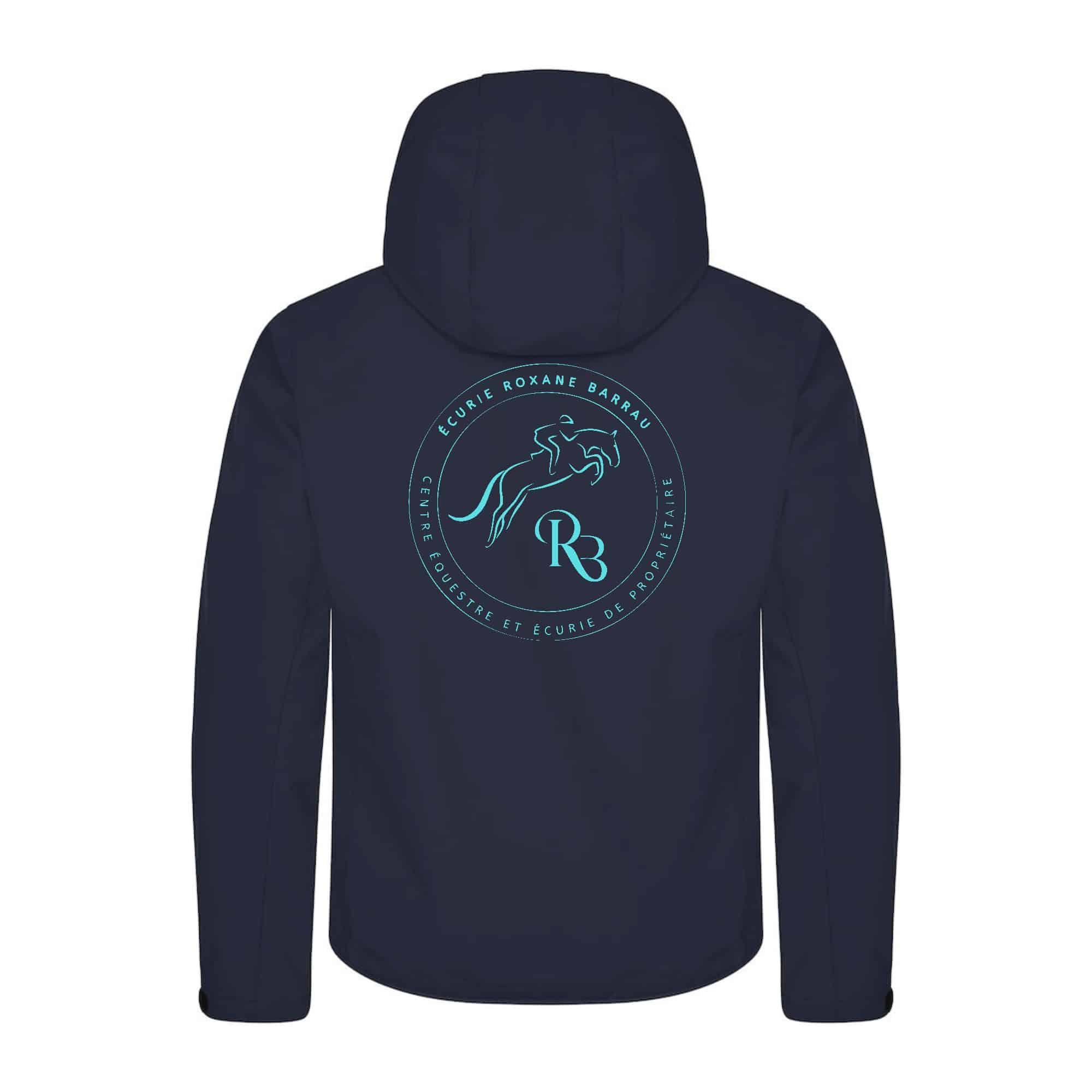 SOFTSHELL "Classic" (homme) - Écurie Roxane Barrau - Navy - 0200912 – Image 3