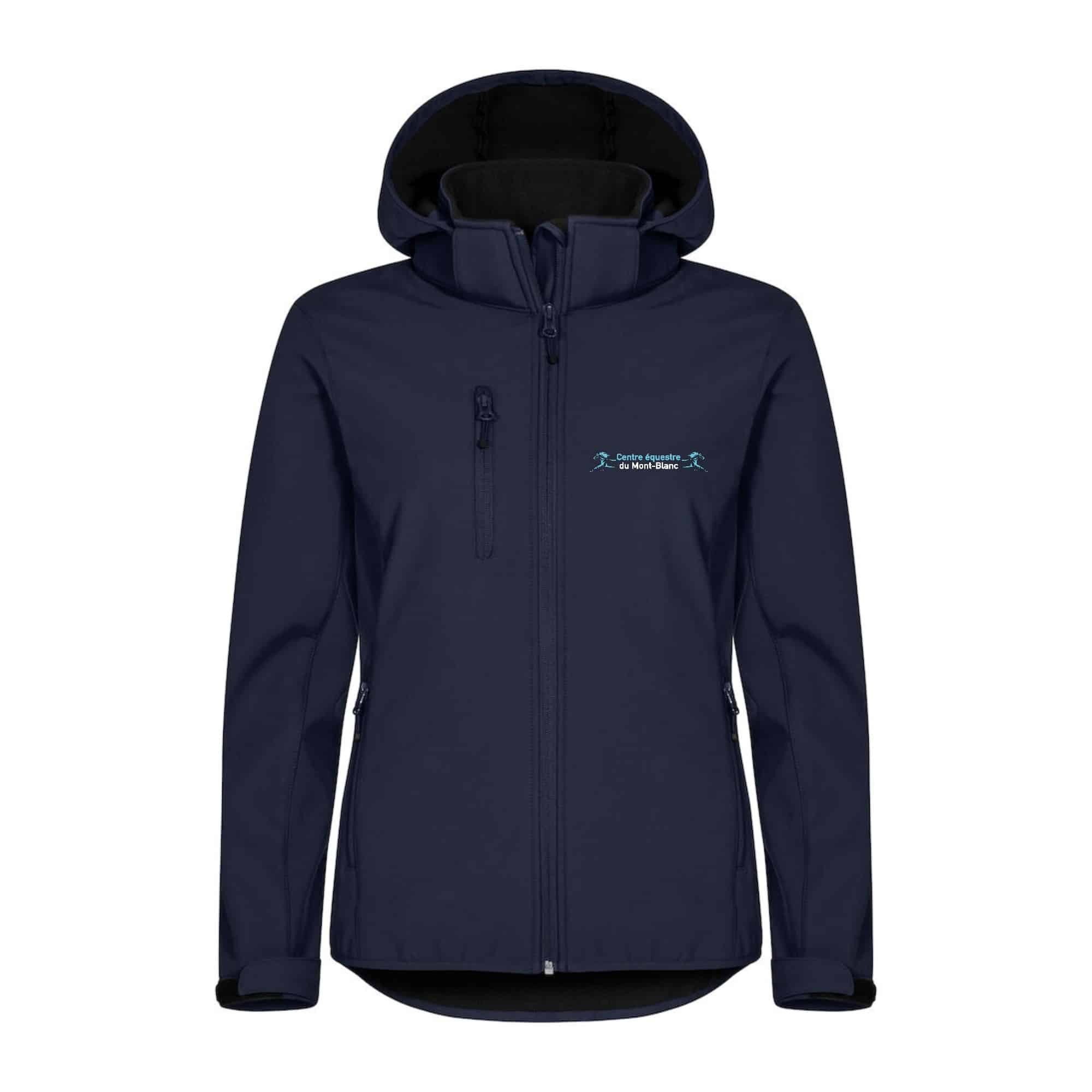 SOFTSHELL "Classic" (femme) - Centre équestre du Mont-Blanc - Navy - 0200917