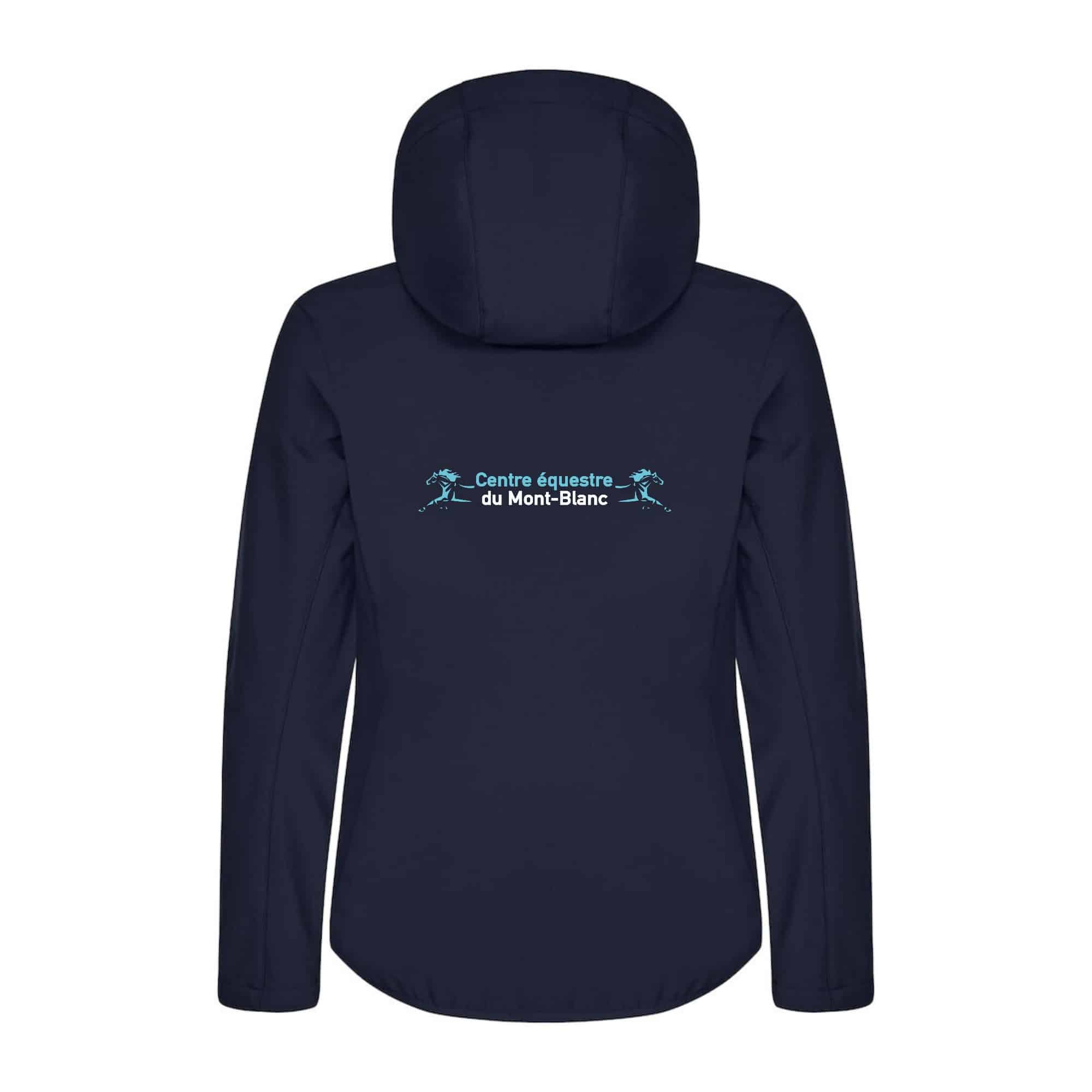 SOFTSHELL "Classic" (femme) - Centre équestre du Mont-Blanc - Navy - 0200917 – Image 3