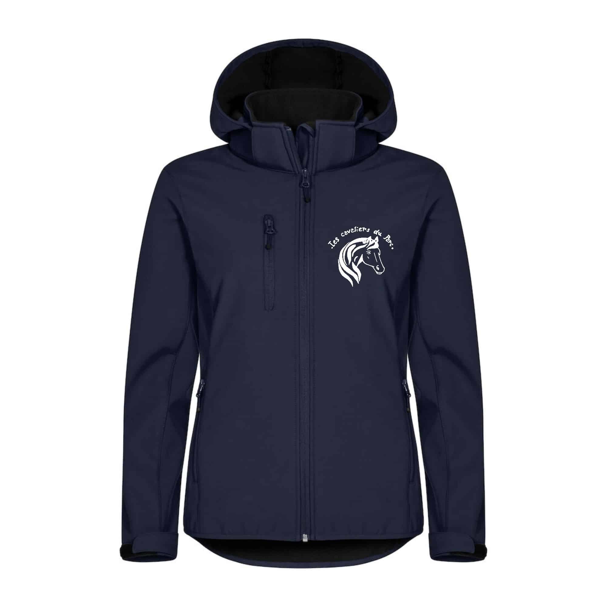 SOFTSHELL "Classic" (femme) - Les cavaliers du parc - Navy - 0200917