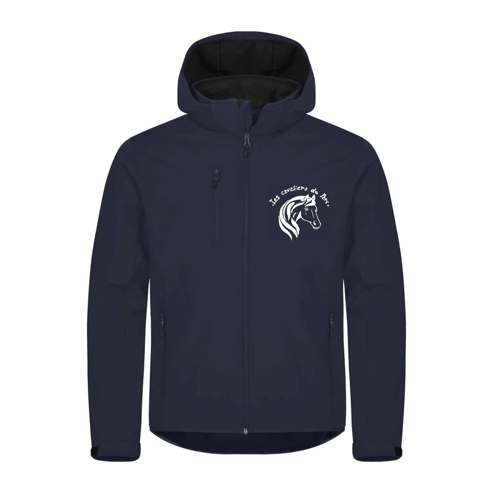 SOFTSHELL "Classic" (homme) - Les cavaliers du parc - Navy - 0200912