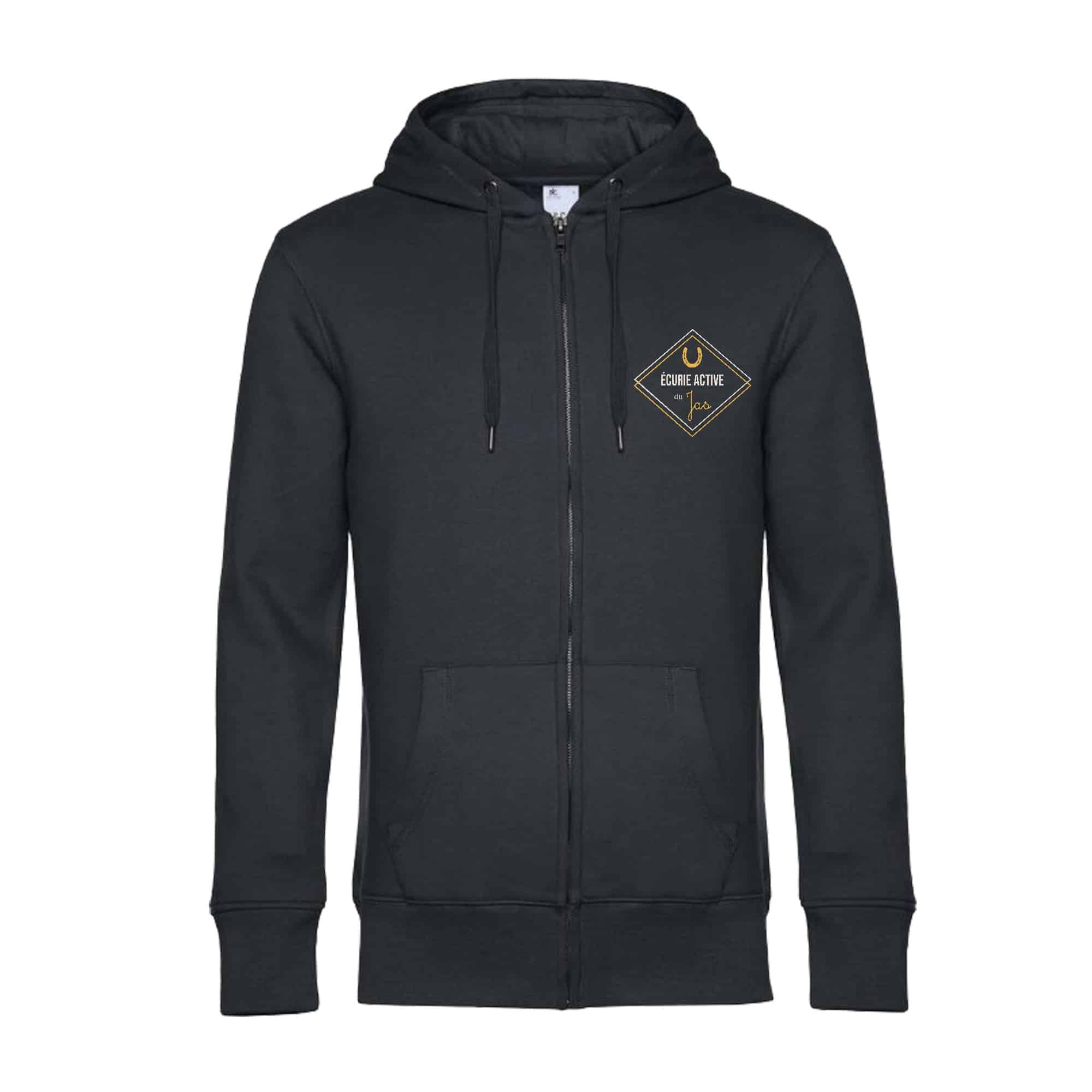 SWEAT ZIPPÉ (Homme) - Ecurie active du Jas - BCU03K