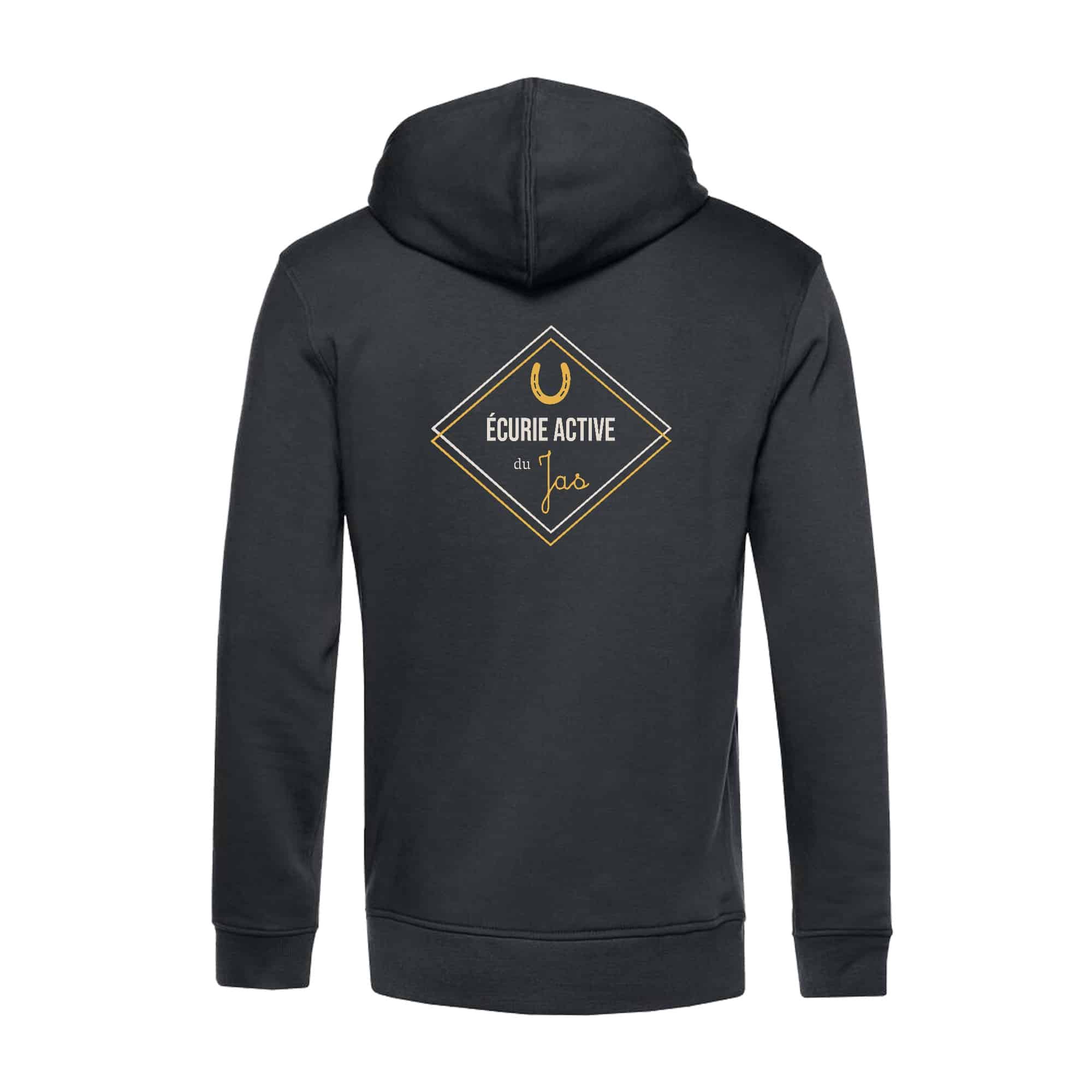 SWEAT ZIPPÉ (Homme) - Ecurie active du Jas - BCU03K – Image 3