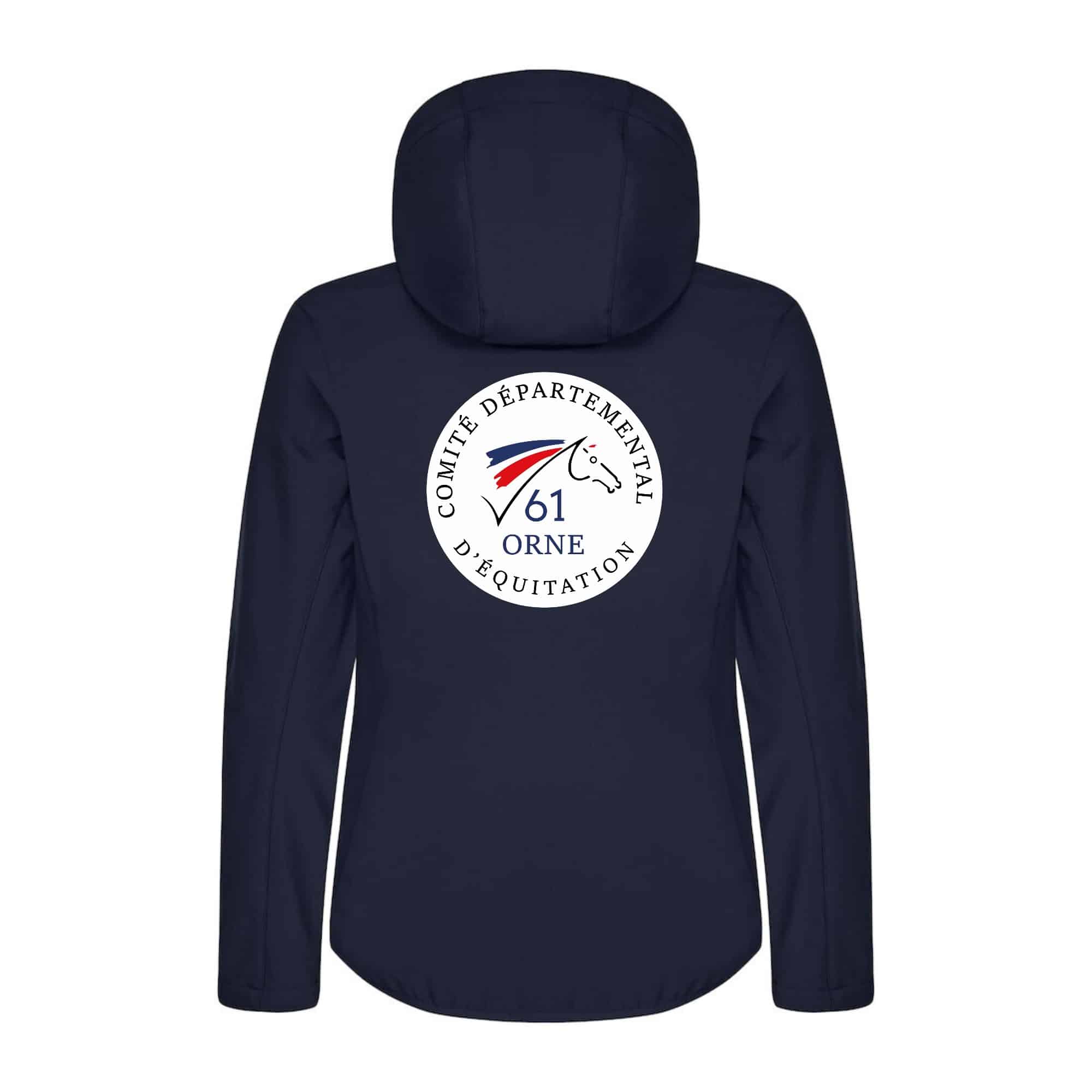 SOFTSHELL "Classic" (femme) - Comité Départemental d'équitation de l'Orne - Navy - 0200917 – Image 3