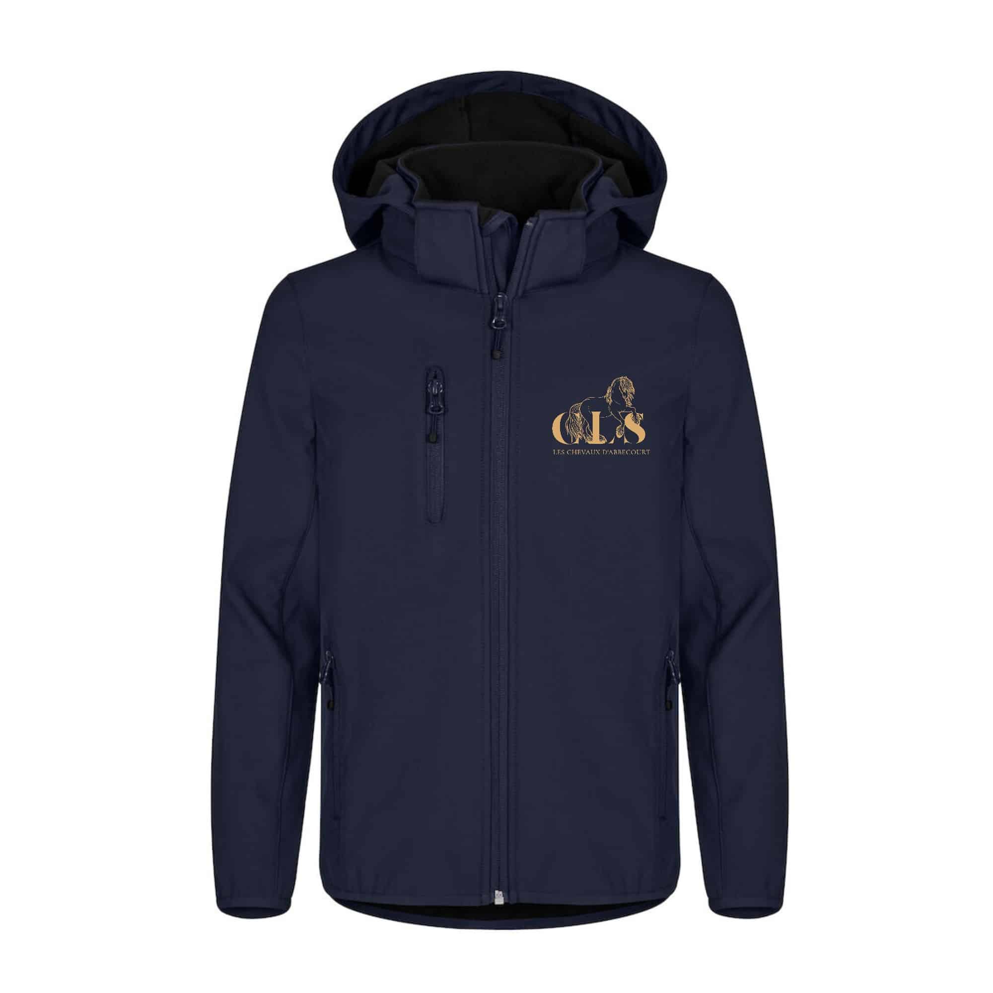 SOFTSHELL "Classic" (enfant) - CLS Les Chevaux d'Abbecourt - Navy - 0200909