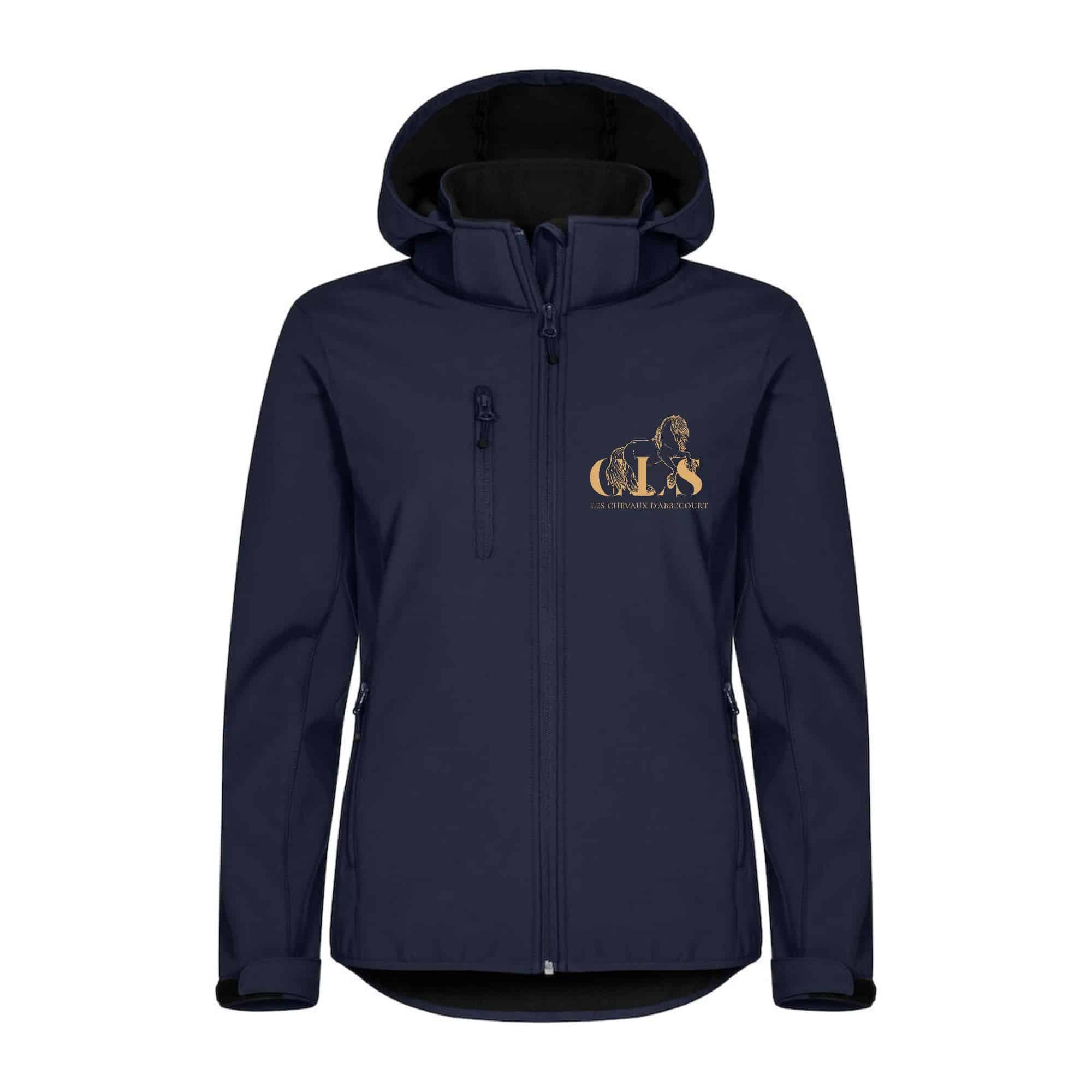 SOFTSHELL "Classic" (femme) - CLS Les Chevaux d'Abbecourt - Navy - 0200917