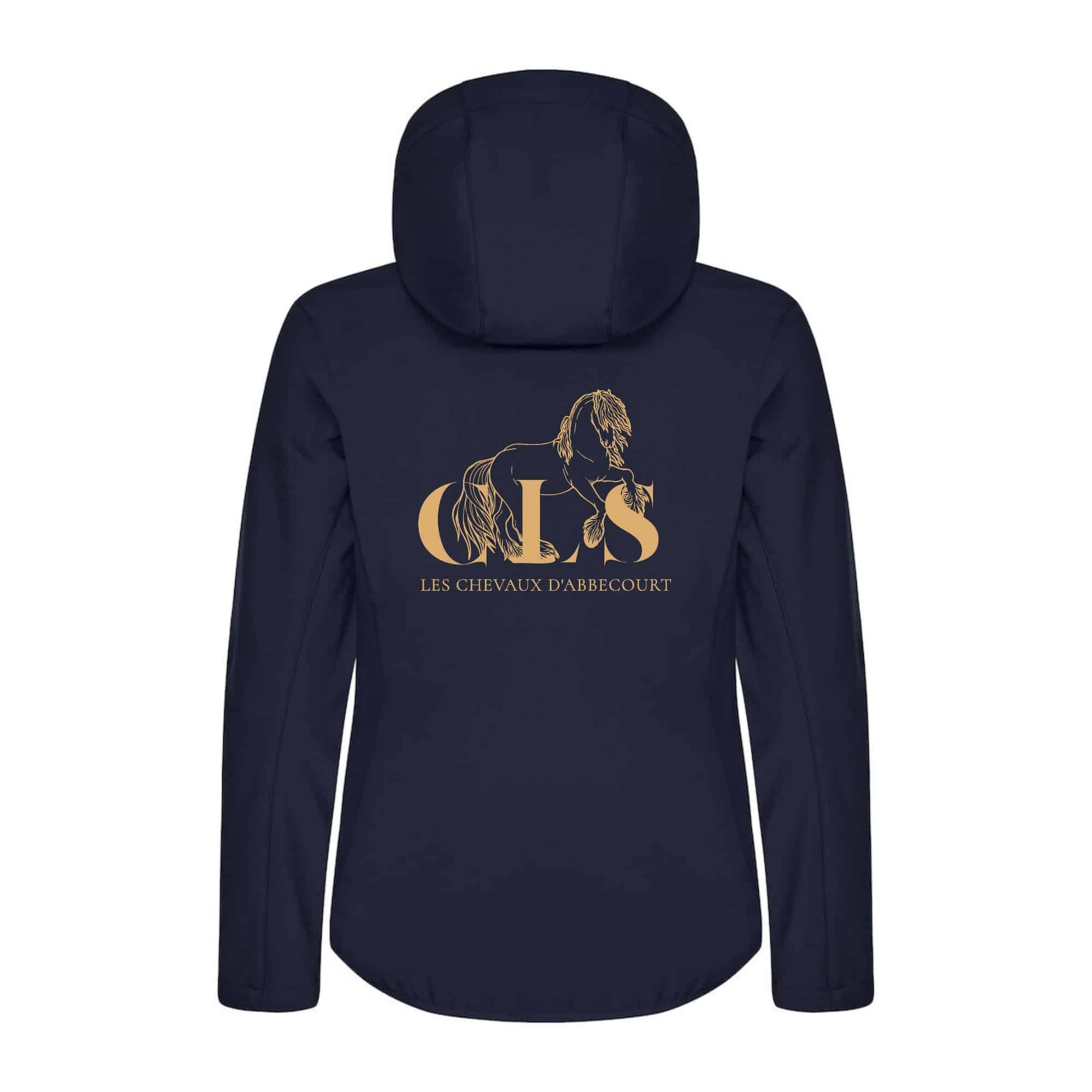 SOFTSHELL "Classic" (femme) - CLS Les Chevaux d'Abbecourt - Navy - 0200917 – Image 3