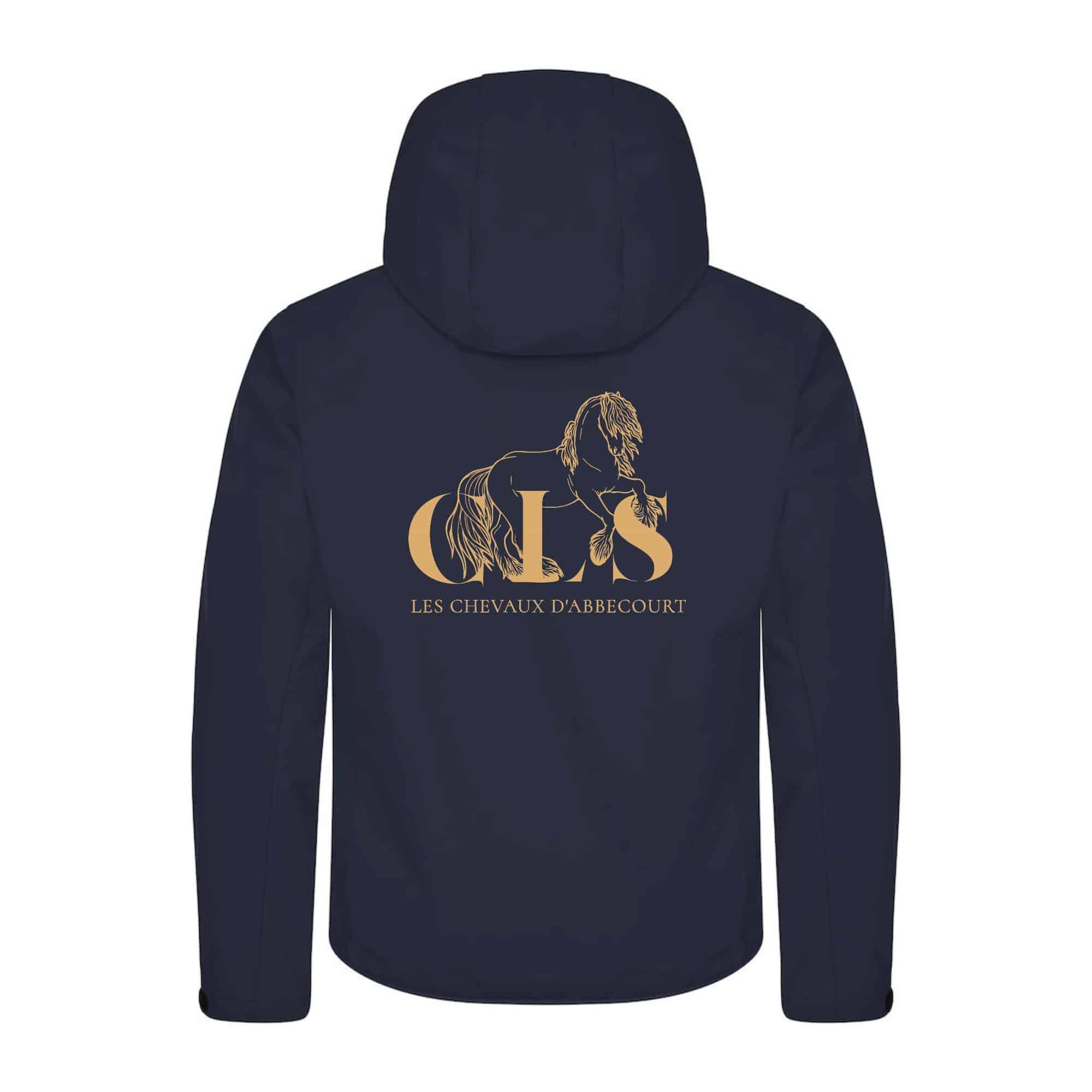 SOFTSHELL "Classic" (homme) - CLS Les Chevaux d'Abbecourt - Navy - 0200912 – Image 3