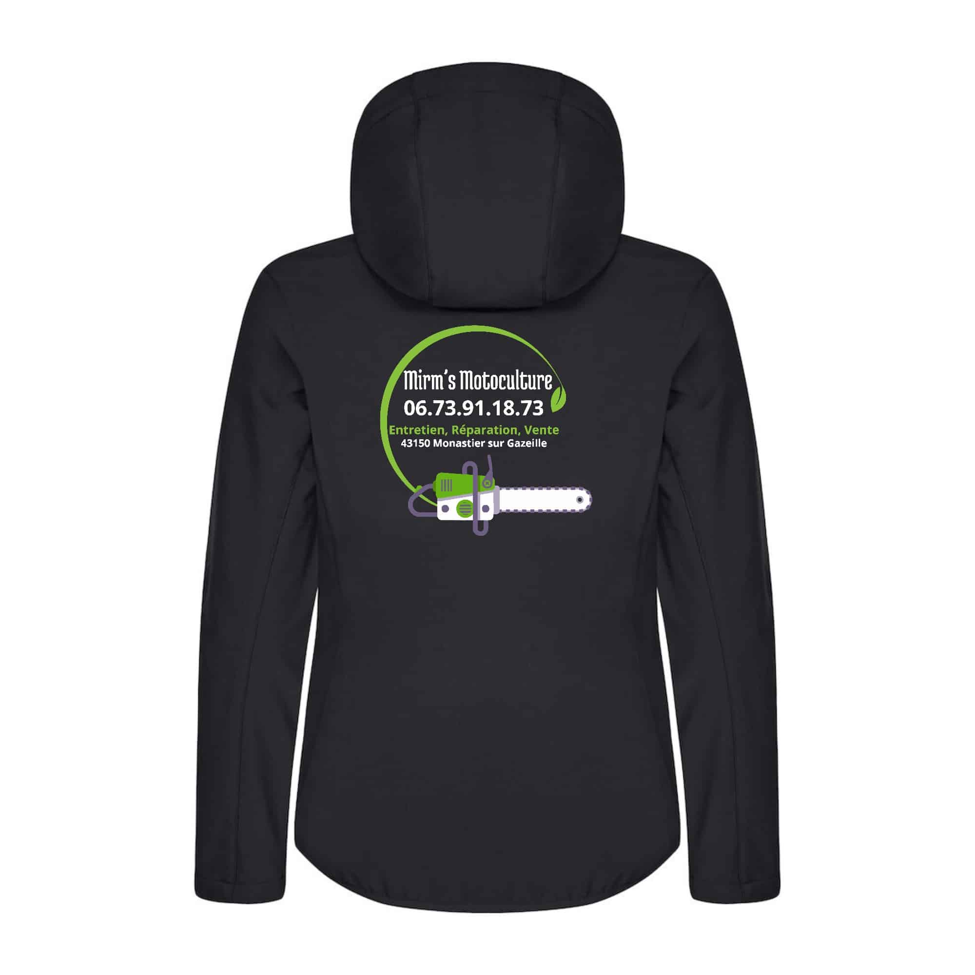 SOFTSHELL "Classic" (femme) - Mirm's Motoculture - Noir - 0200917 – Image 3