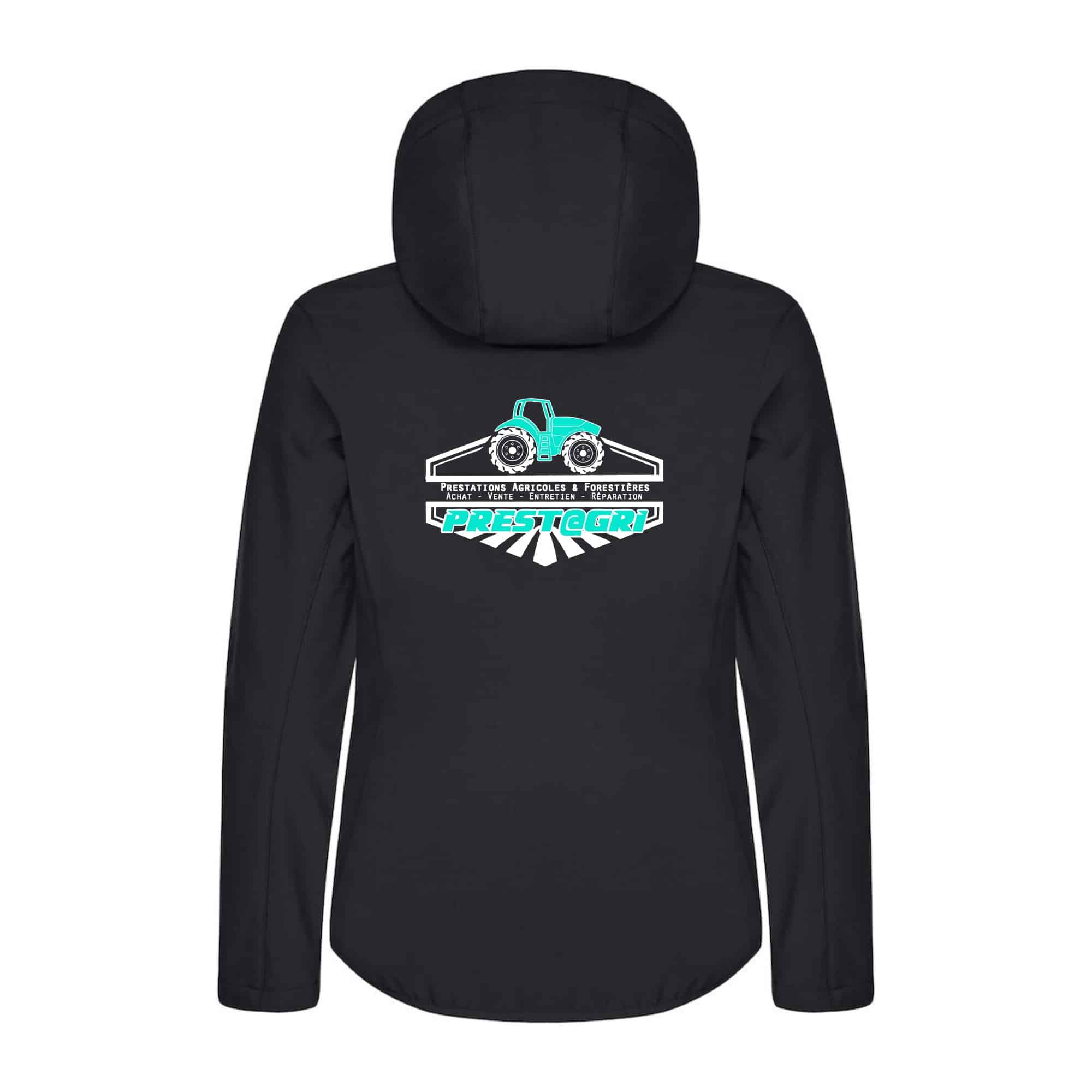 SOFTSHELL "Classic" (femme) - PREST@GRI SAS - Noir - 0200917 – Image 3