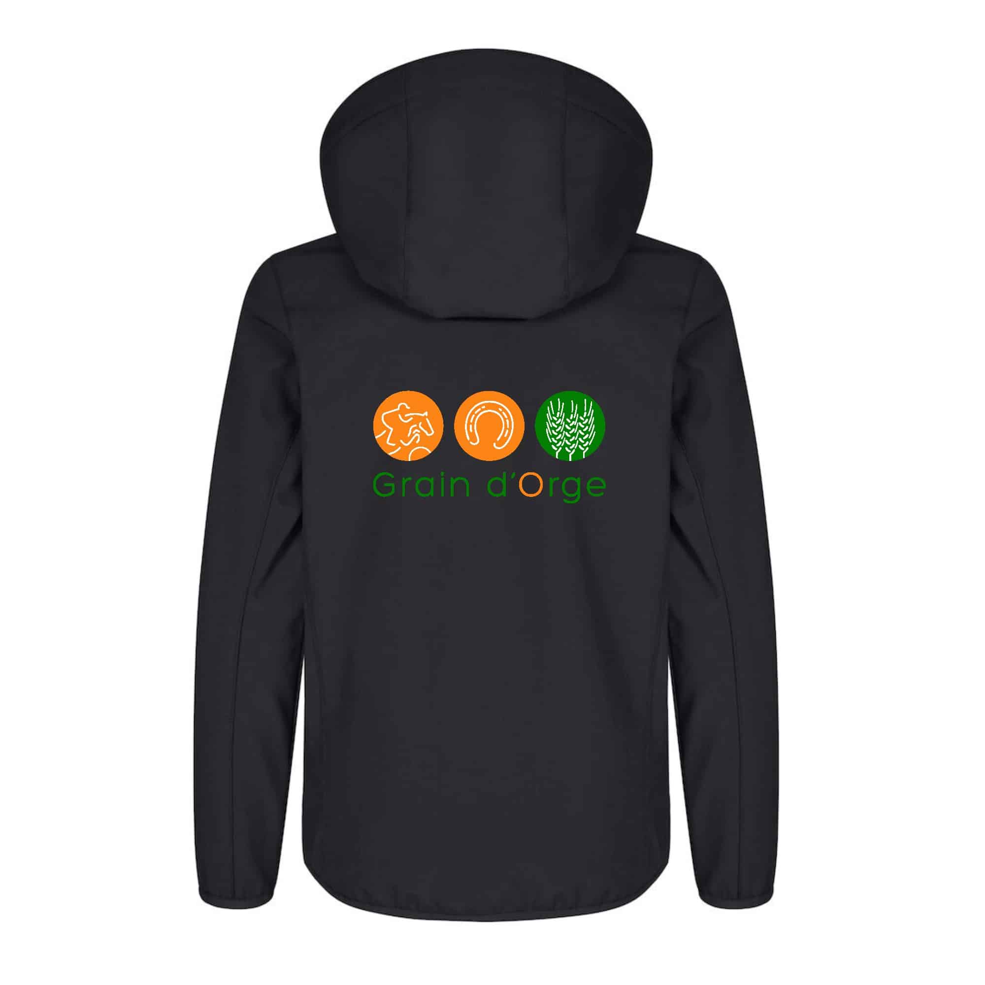 SOFTSHELL "Classic" (enfant) - SARL Grain d'Orge - Noir - 0200909 – Image 3