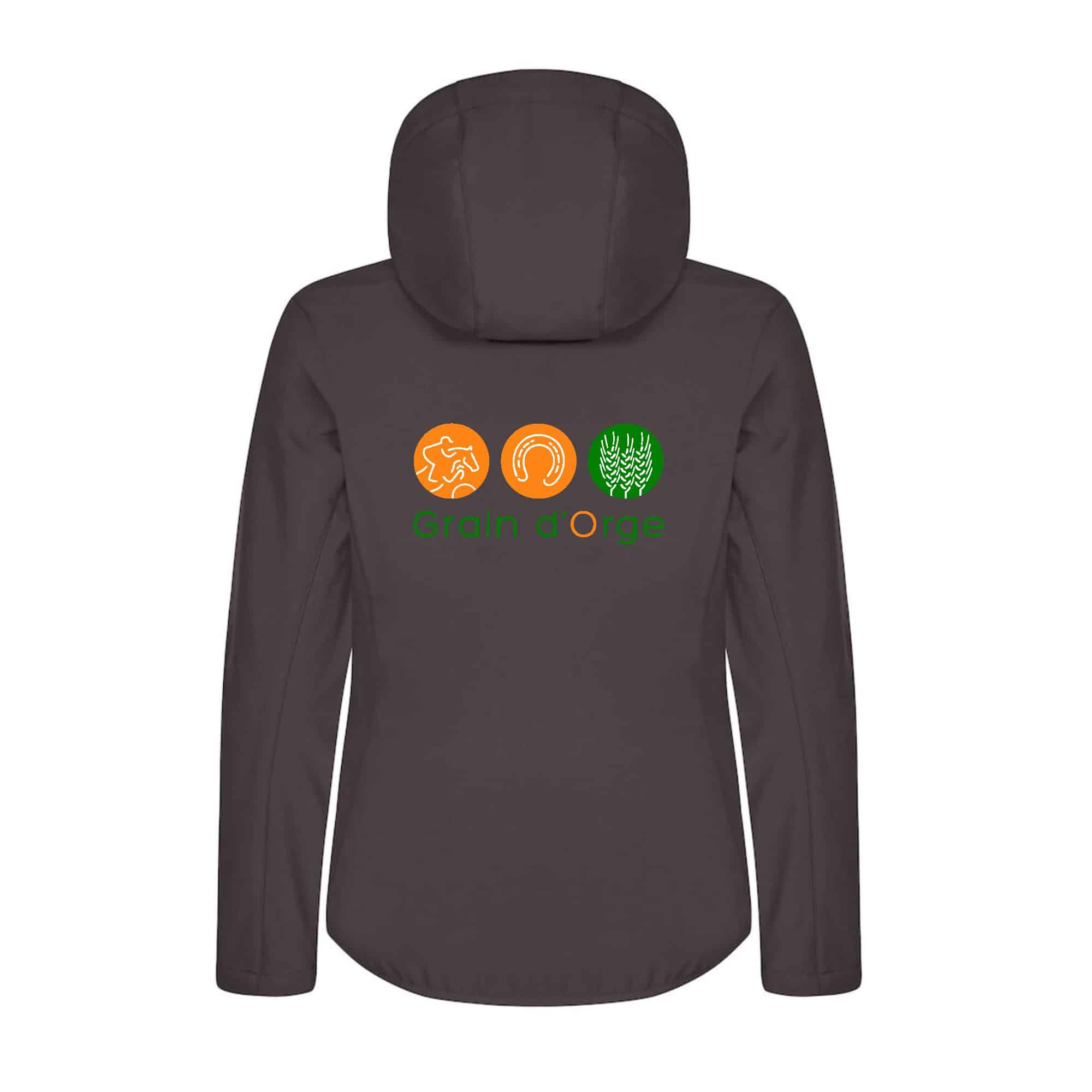 SOFTSHELL "Classic" (femme) - SARL Grain d'Orge - Gris Anthracite - 0200917 – Image 3