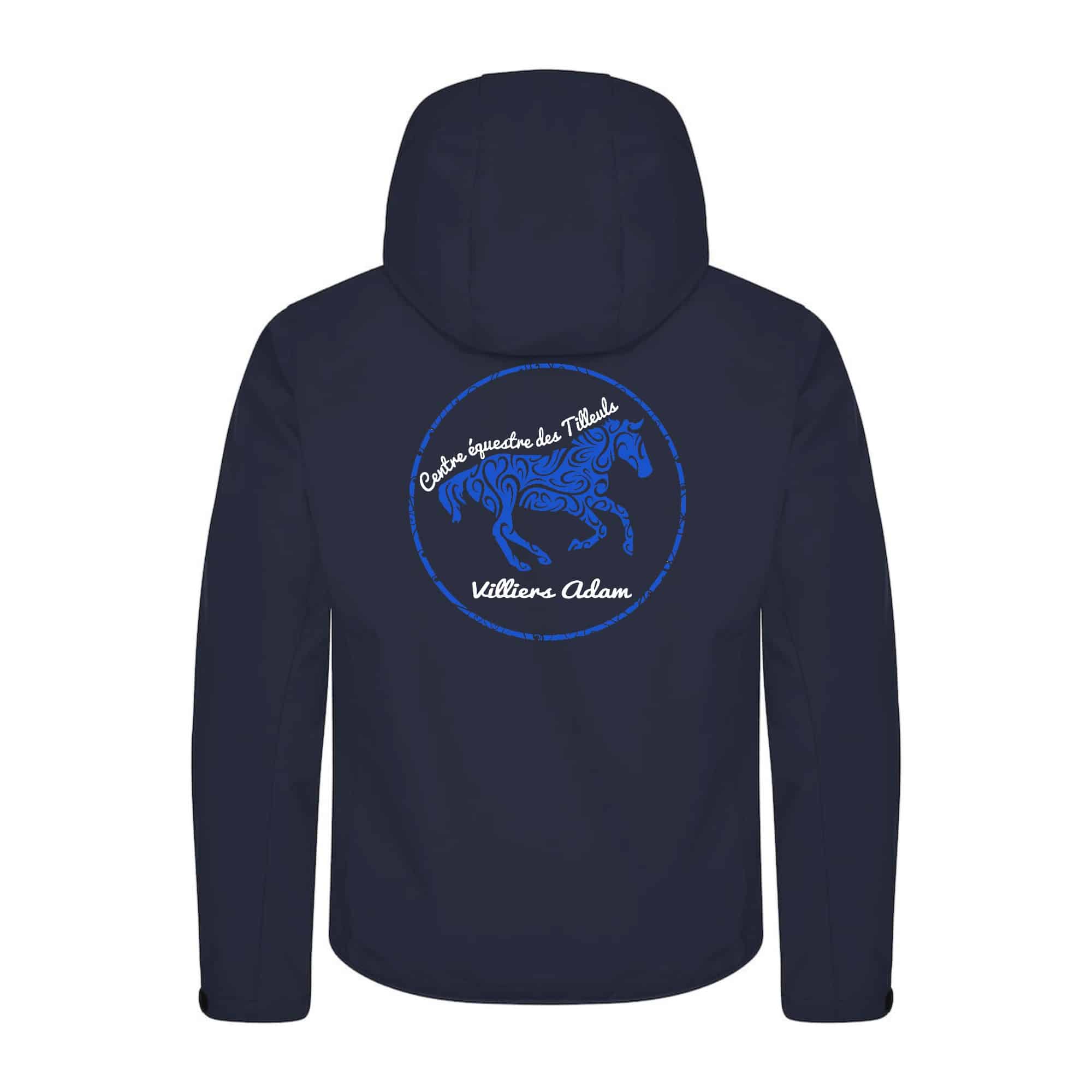 SOFTSHELL "Classic" (homme) - Centre équestre des Tilleuls – Navy - 0200912 – Image 3