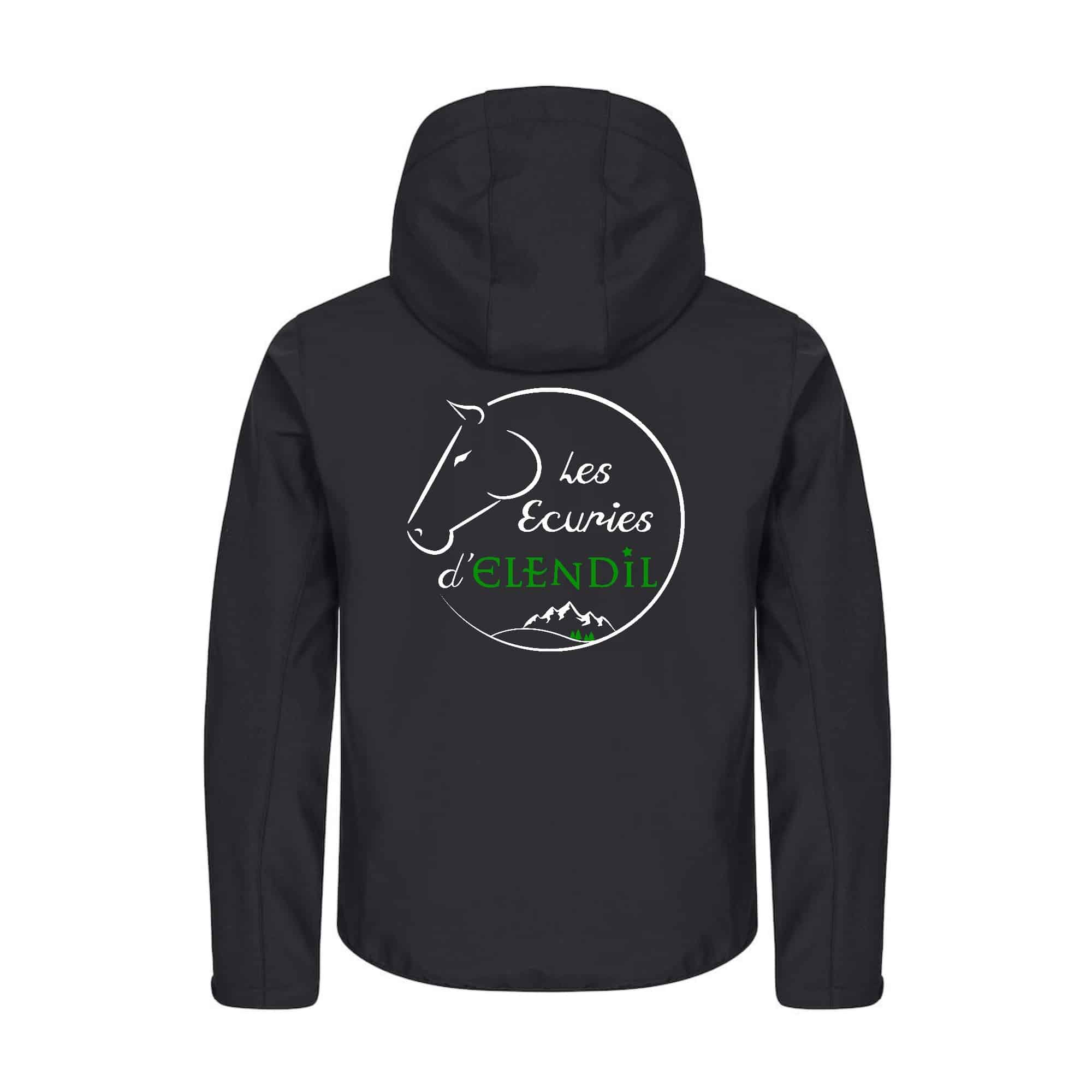 SOFTSHELL "Classic" (homme) - Les écuries d'Elendil - Noir - 0200912 – Image 3