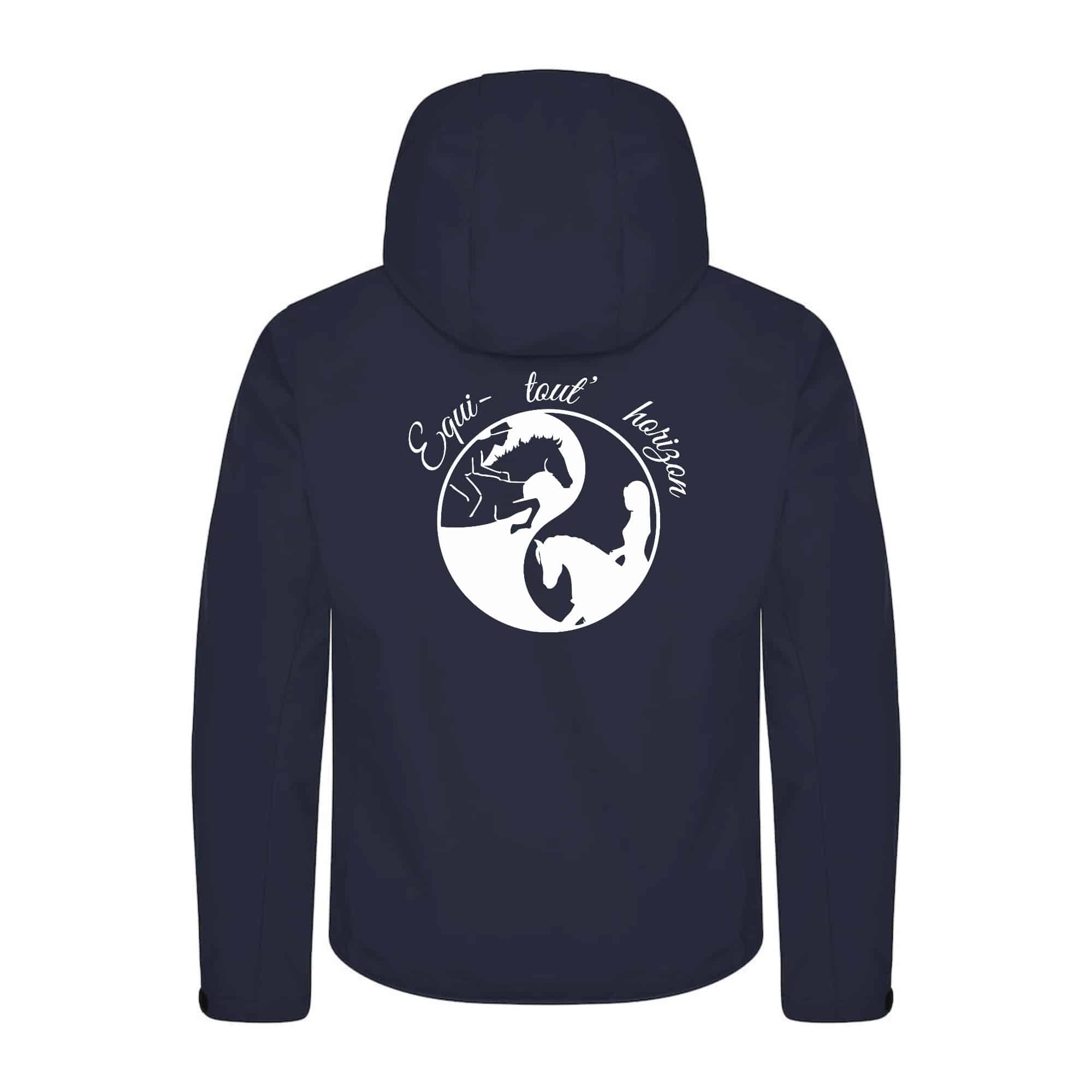 SOFTSHELL "Classic" (homme) - association équi-tout'horizon - Navy - 0200912 – Image 3
