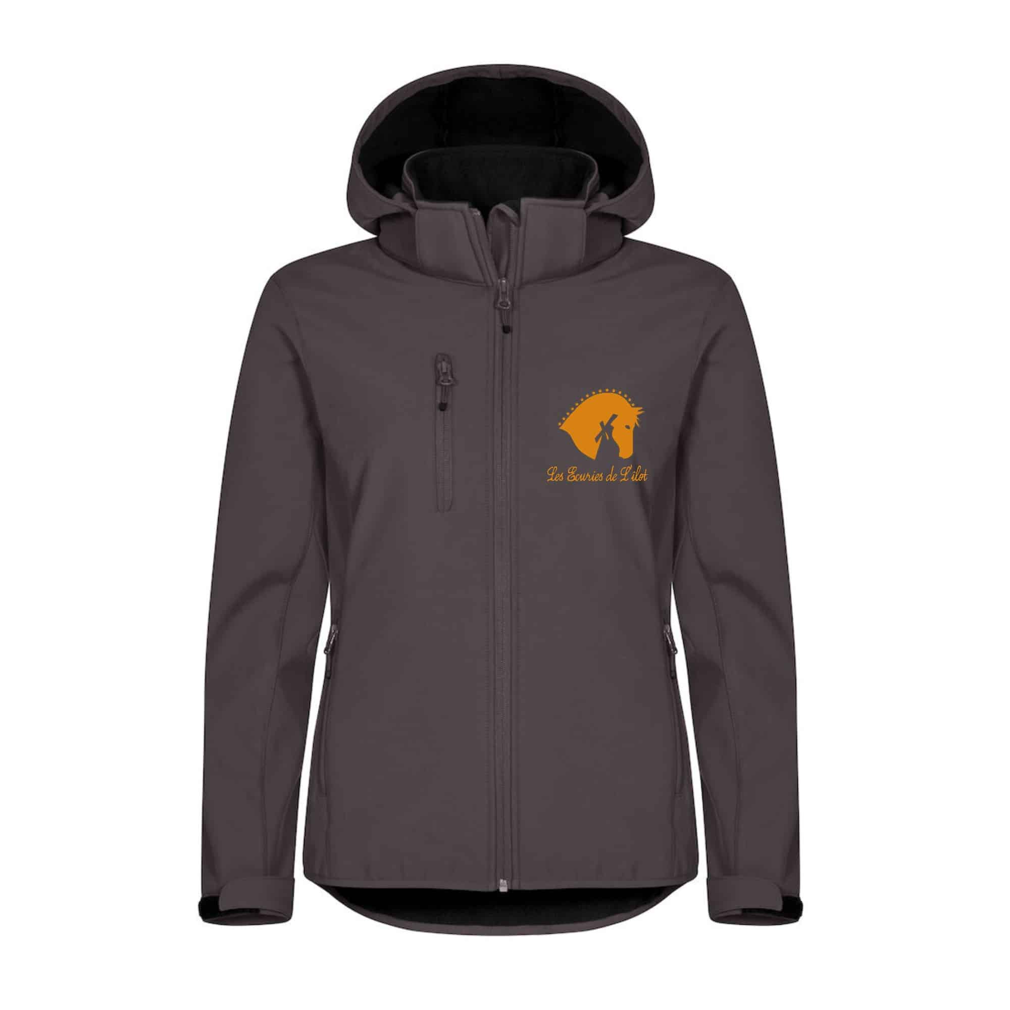 SOFTSHELL "Classic" (femme) - Les Écuries de l'îlot - Anthracite - 0200917