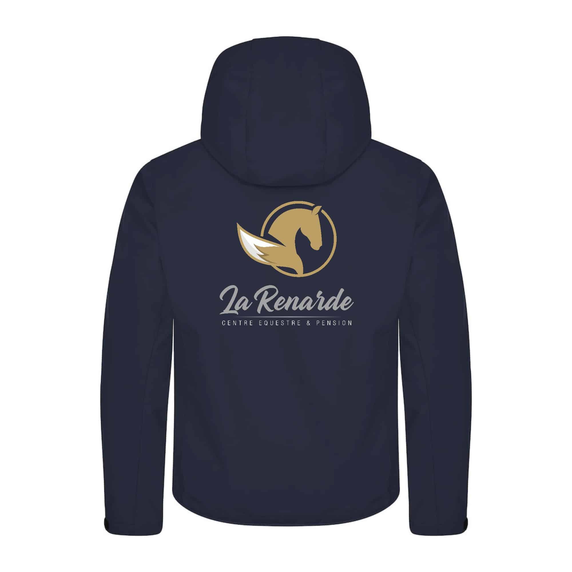 SOFTSHELL "Classic" (homme) - EARL CENTRE ÉQUESTRE DE LA RENARDE - Navy - 0200912 – Image 3