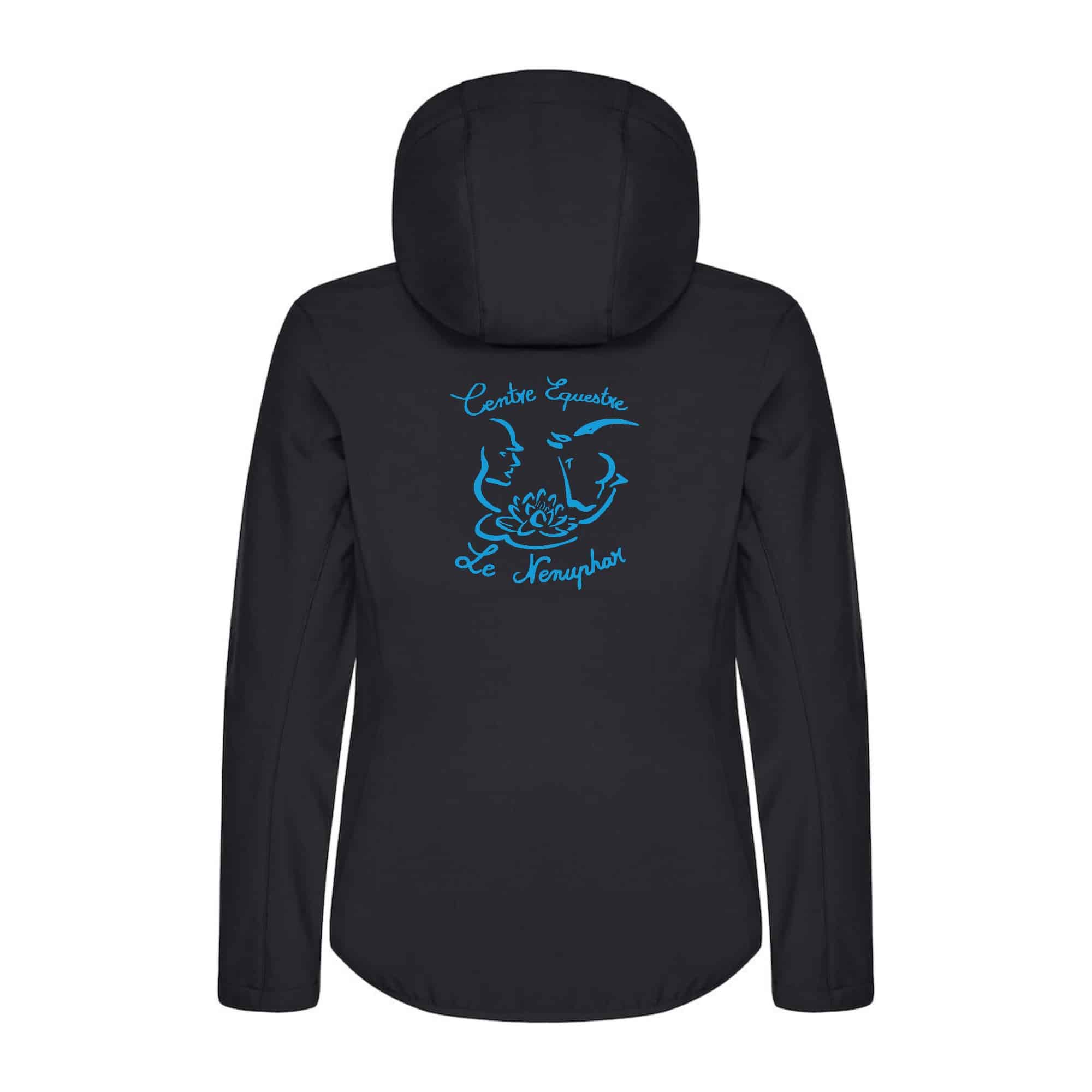 SOFTSHELL "Classic" (femme) - Centre équestre du Nénuphar - Noir - 0200917 – Image 3