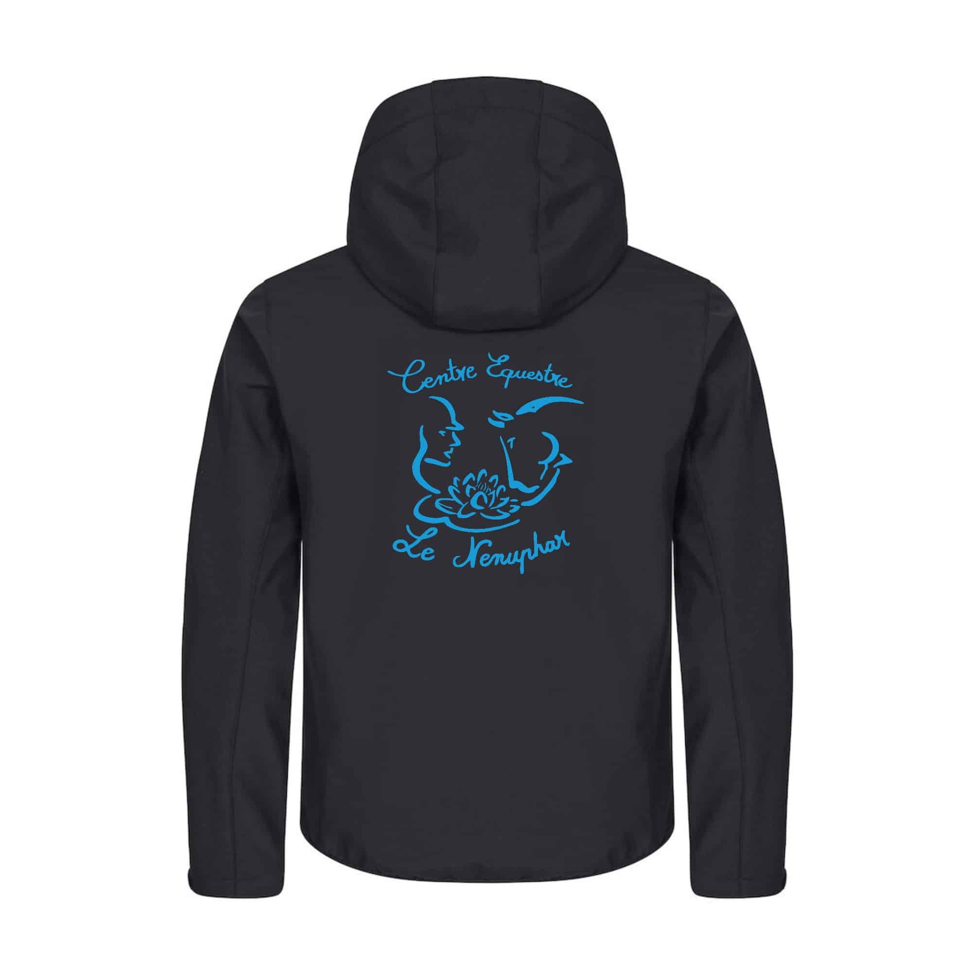 SOFTSHELL "Classic" (homme) - Centre équestre du Nénuphar - Noir - 0200912 – Image 3