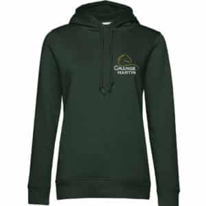 SWEAT A CAPUCHE (femme) – La Grange Martin - Vert Foret - BCW34B