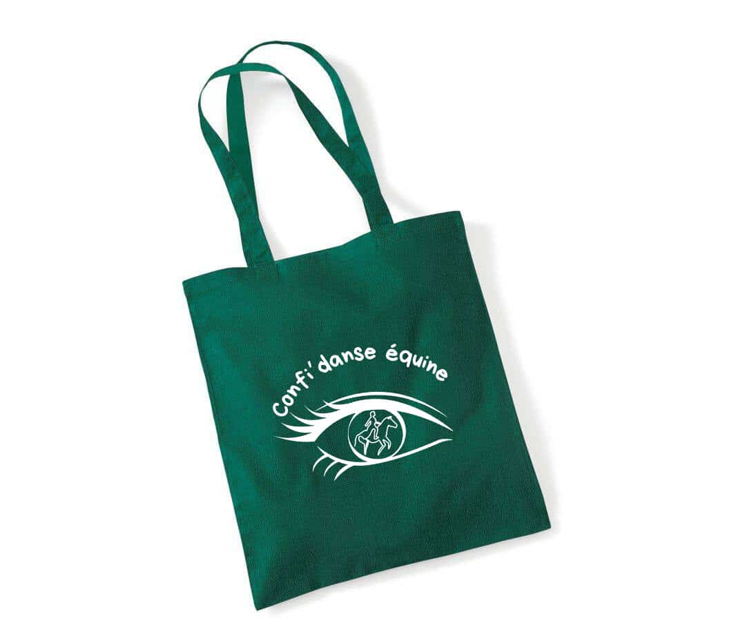 TOTE BAG - Confi'Danse Équine - Vert Foret - WM101