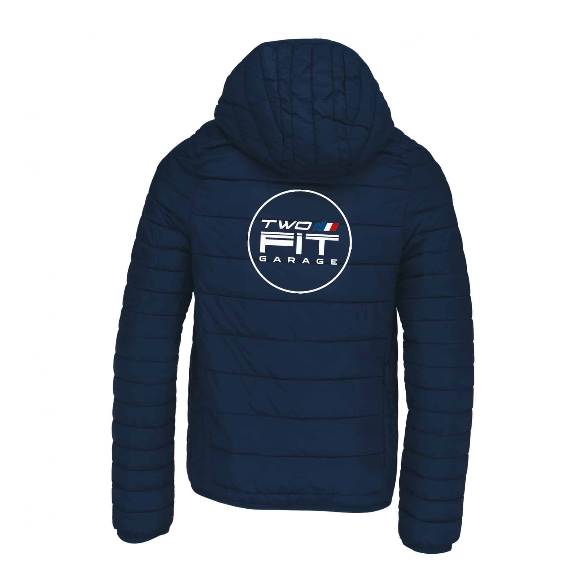 DOUDOUNE AVEC MANCHES ET CAPUCHE (enfant) - Two Fit Garage - Navy - K6112 – Image 3